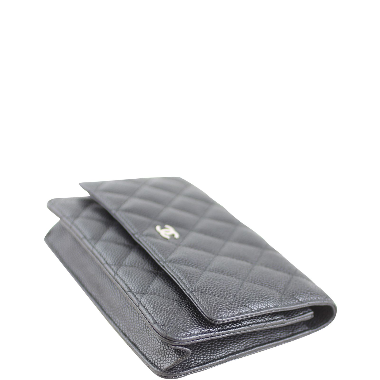 【新作・特別な日常】【CHANEL】Classic Wallet On Chain Classic wallet on chain - Grained shiny calfskin & gold-tone