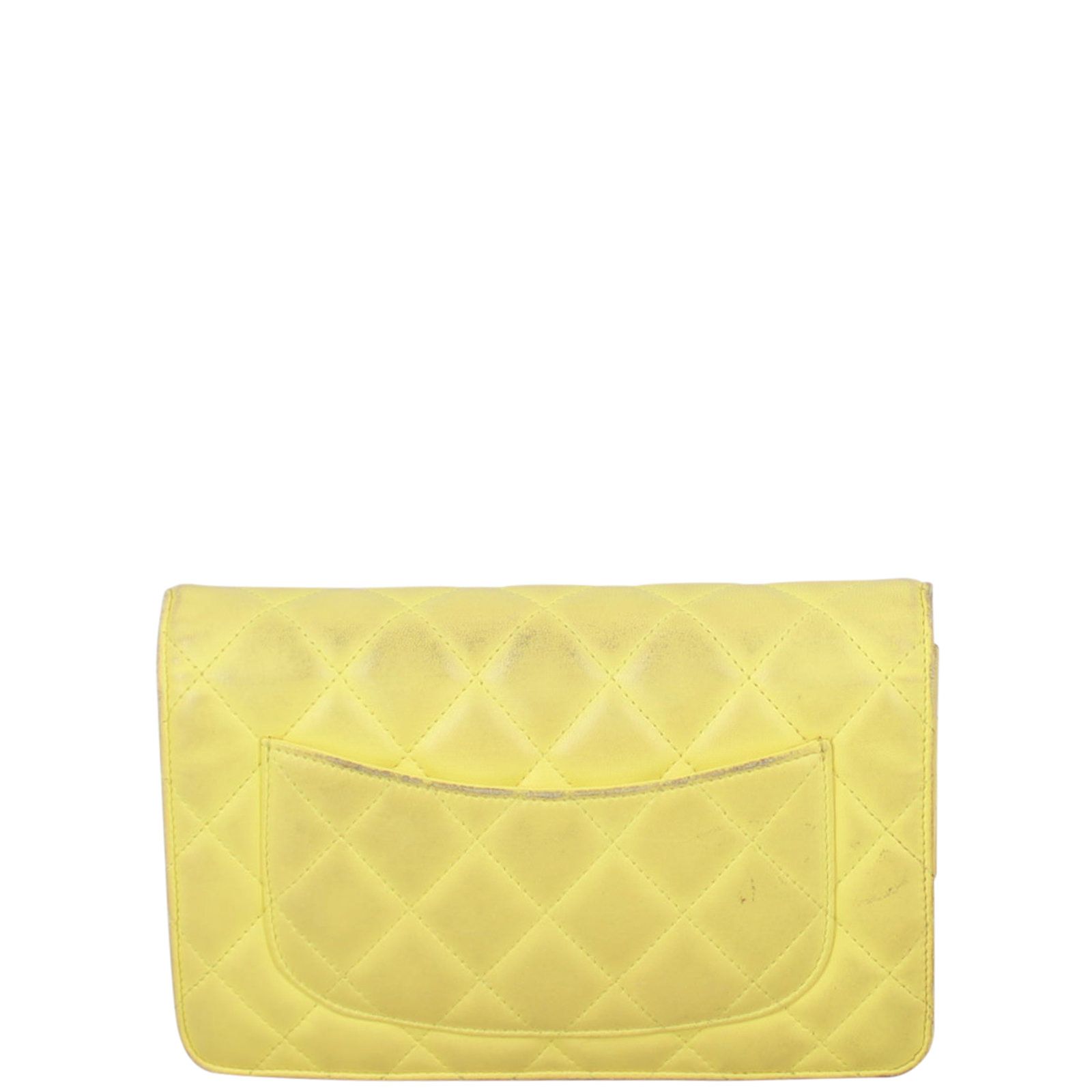 Chanel Classic Wallet on Chain Pineapple Yellow