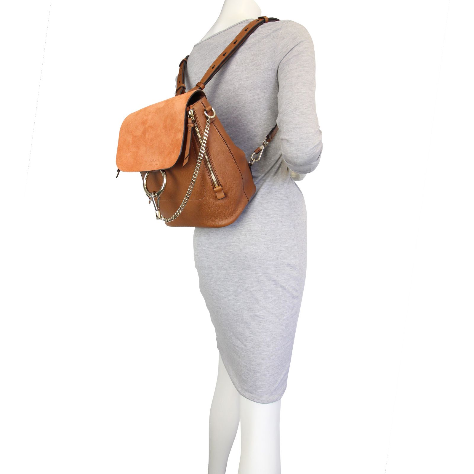 Chloe faye backpack tan outlet