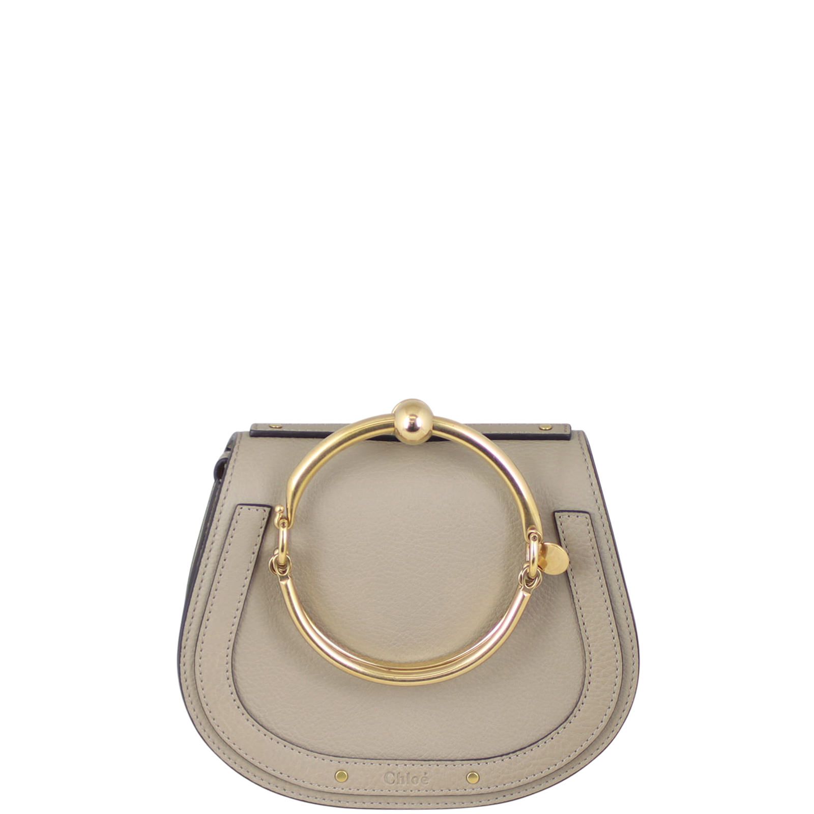Chloé small nile leather bracelet bag 2025