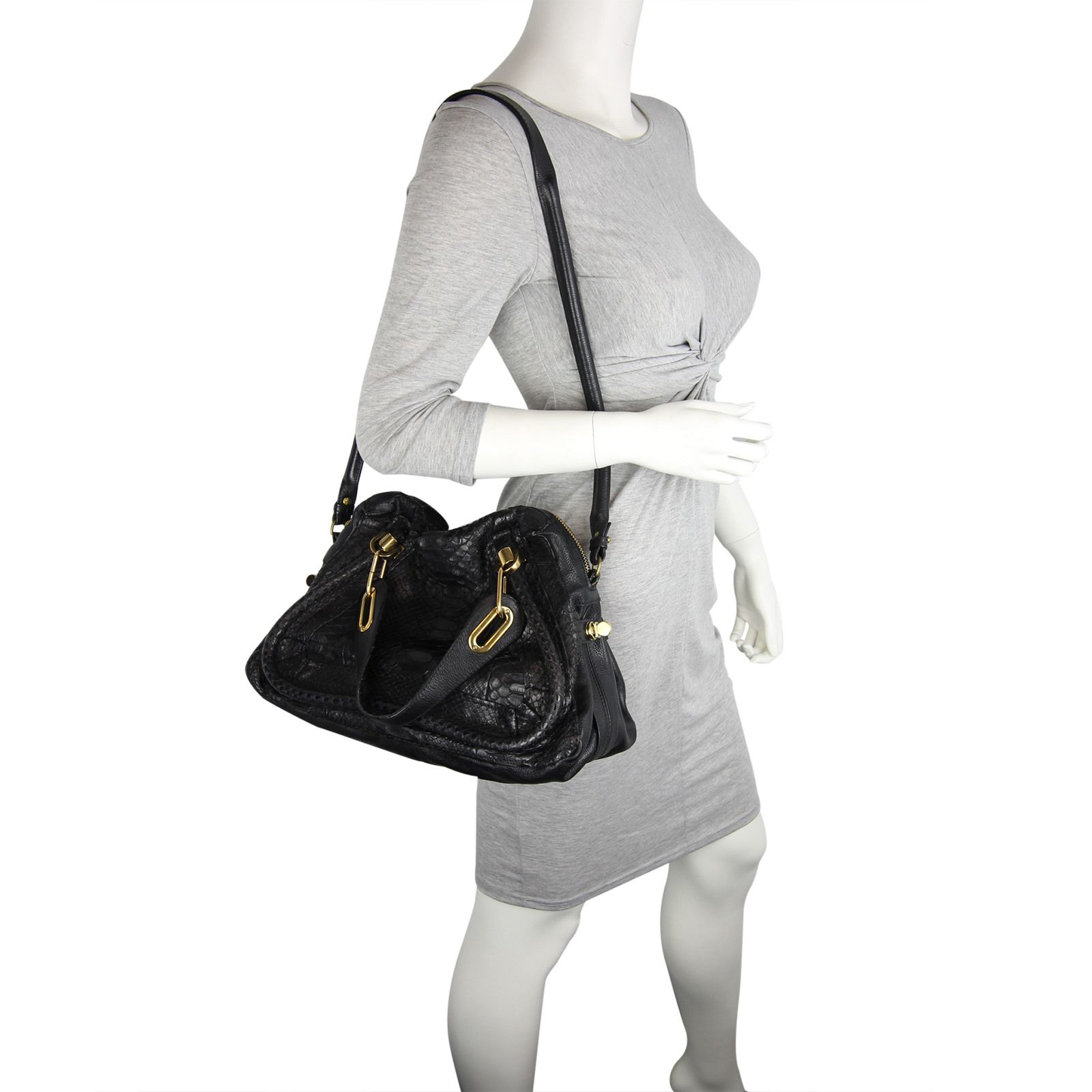 Chloe Paraty Python Medium Bag