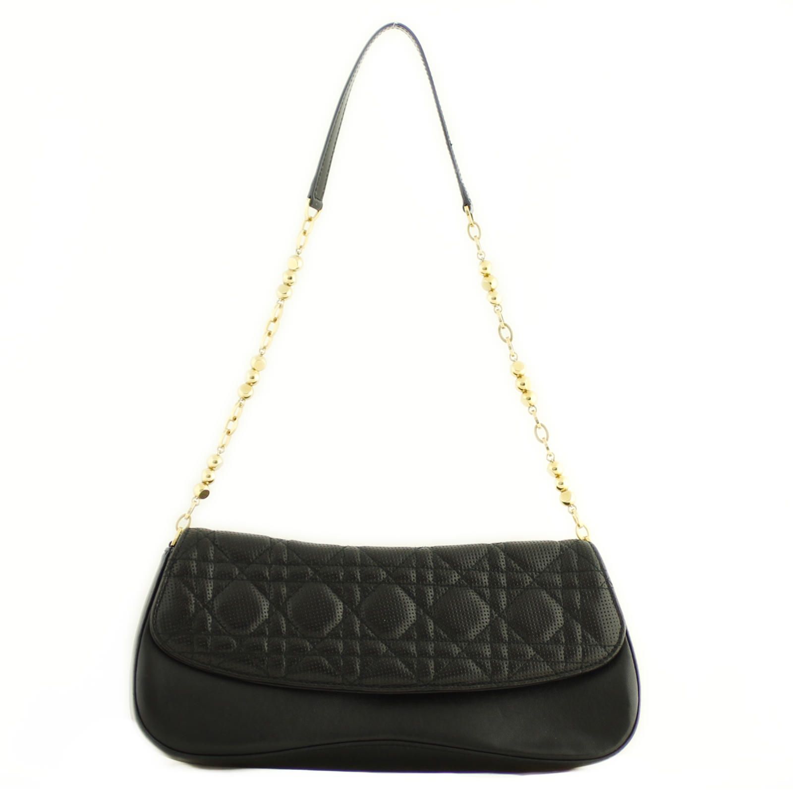 Dior Cannage Perforated Leather Shoulder Bag