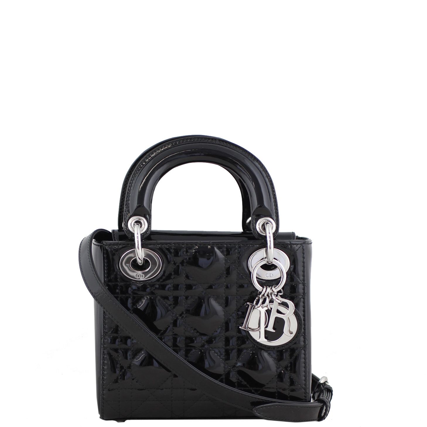 【キーリングがアクセント☆】 Dior Lady Dior バッグ ミニ DIOR | Lady Dior バッグ ミニ カナージュ ラムスキン