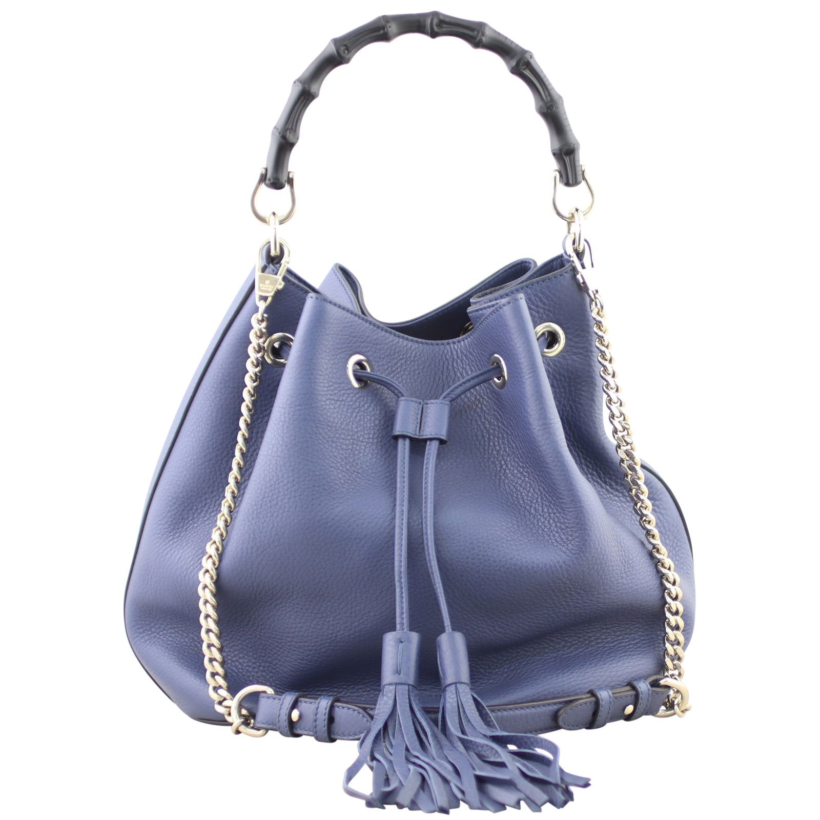 Gucci white bamboo bag top