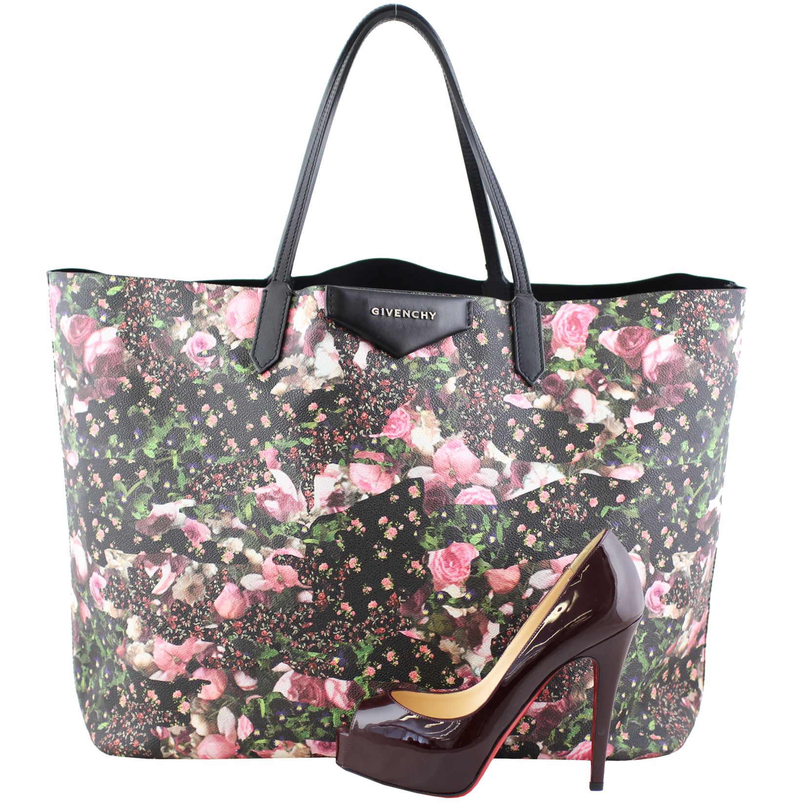 Givenchy Floral Camo Antigona Shopping Tote Large