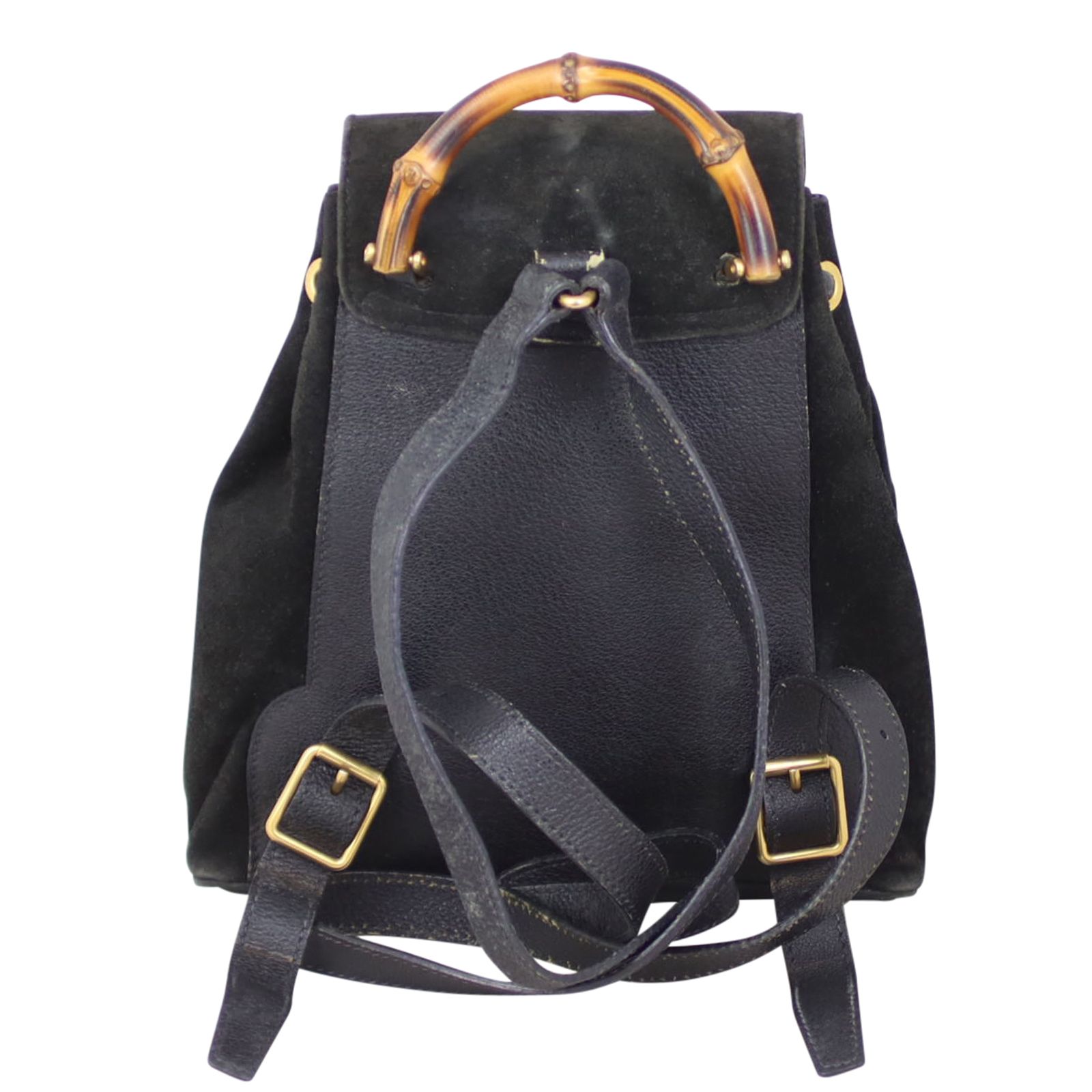 Gucci Bamboo Suede Backpack