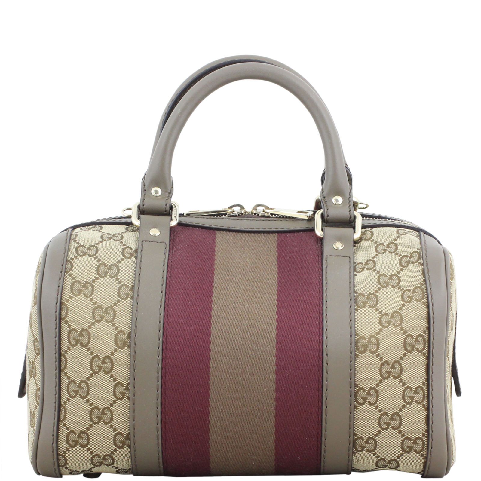 Gucci vintage web boston bag cheap