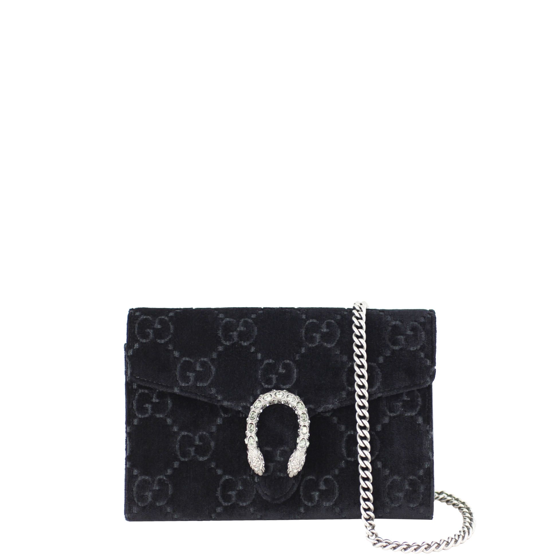 Gucci velvet chain bag shop