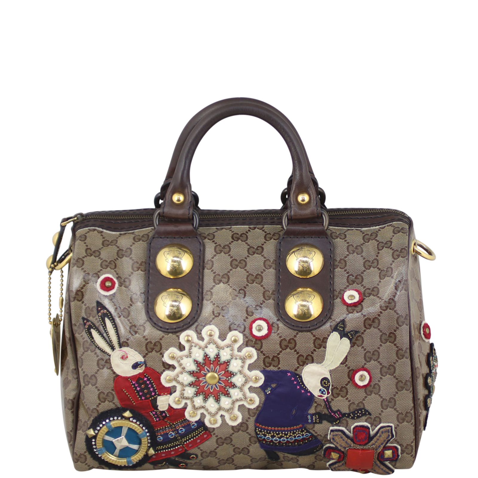 Gucci crystal boston bag hotsell
