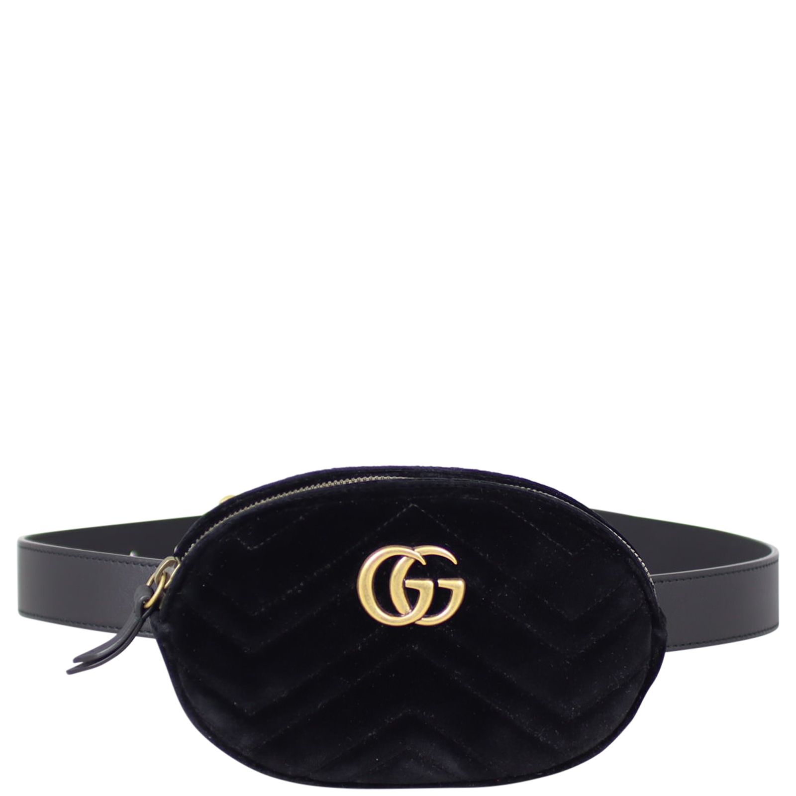 Gucci GG Marmont Matelasse Velvet Belt Bag