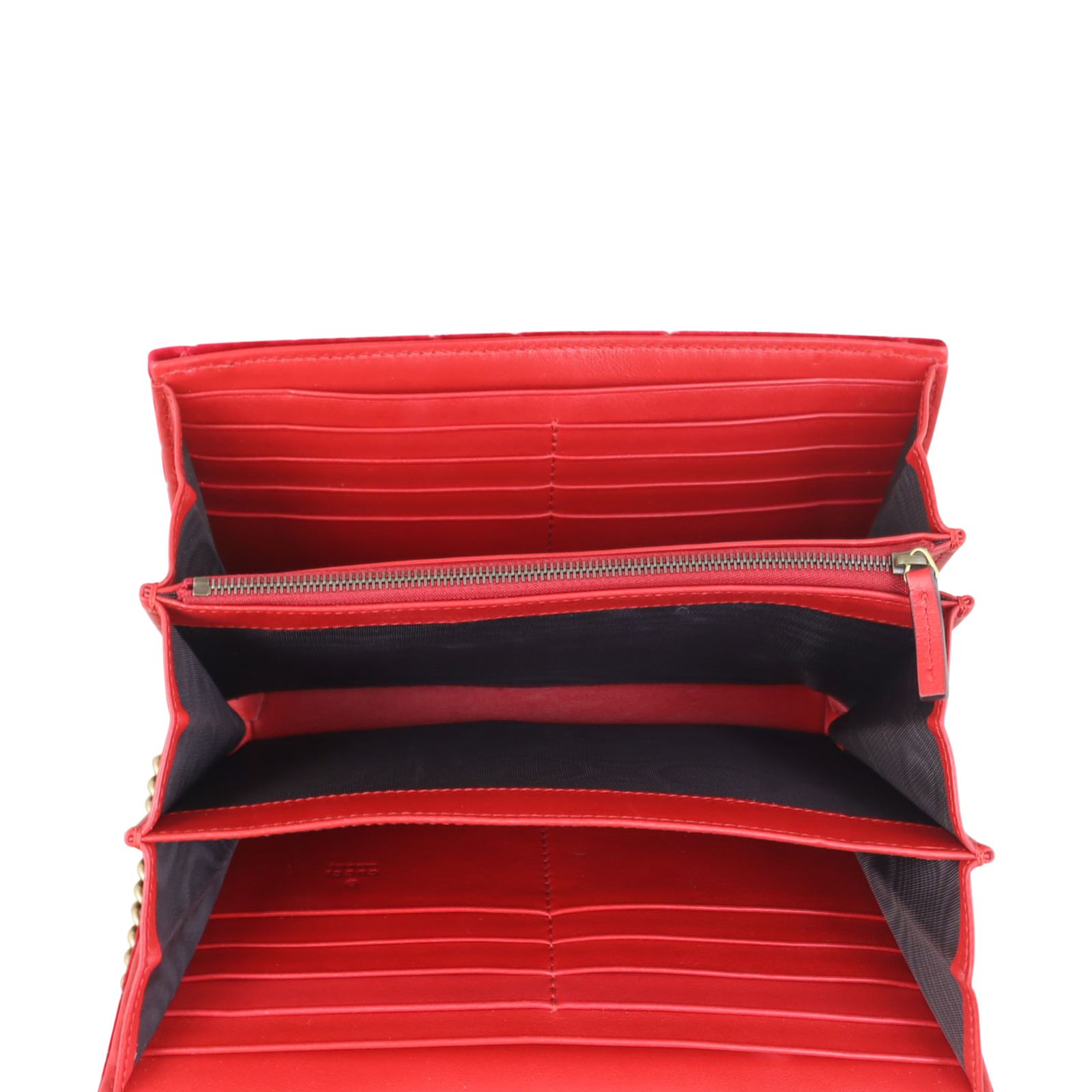 Gg marmont 2.0 matelassé velvet wallet on a chain clearance