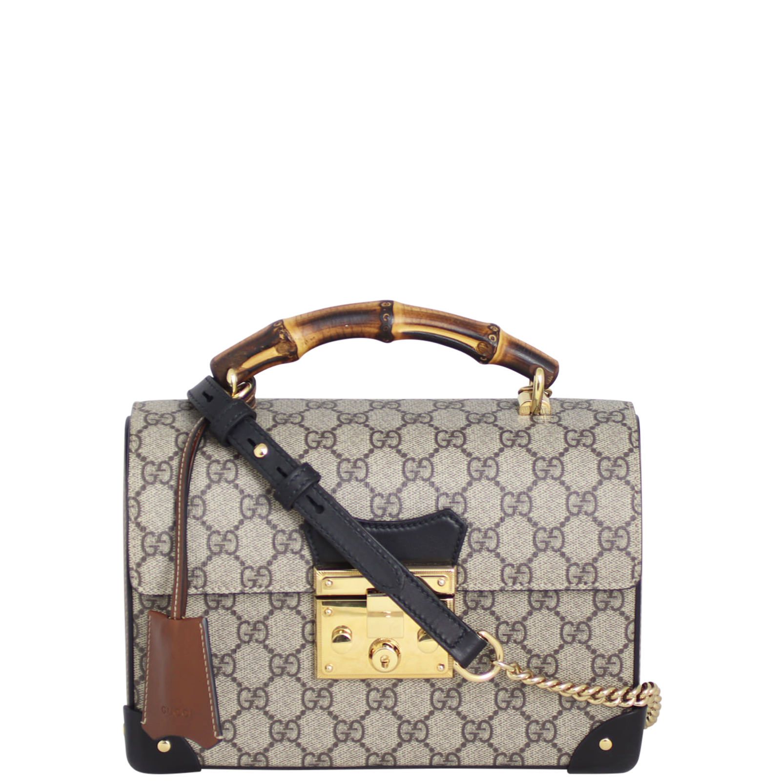 Gucci supreme padlock bag deals