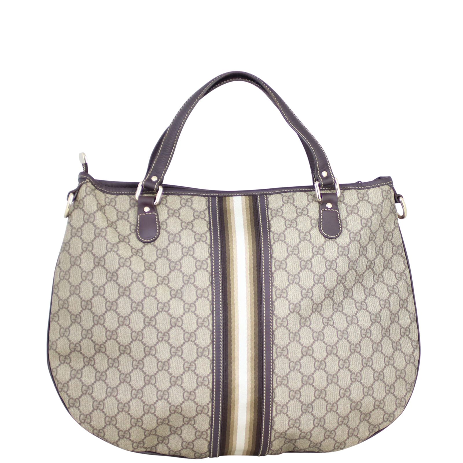 Gucci GG Supreme Retro Web Two Way Tote