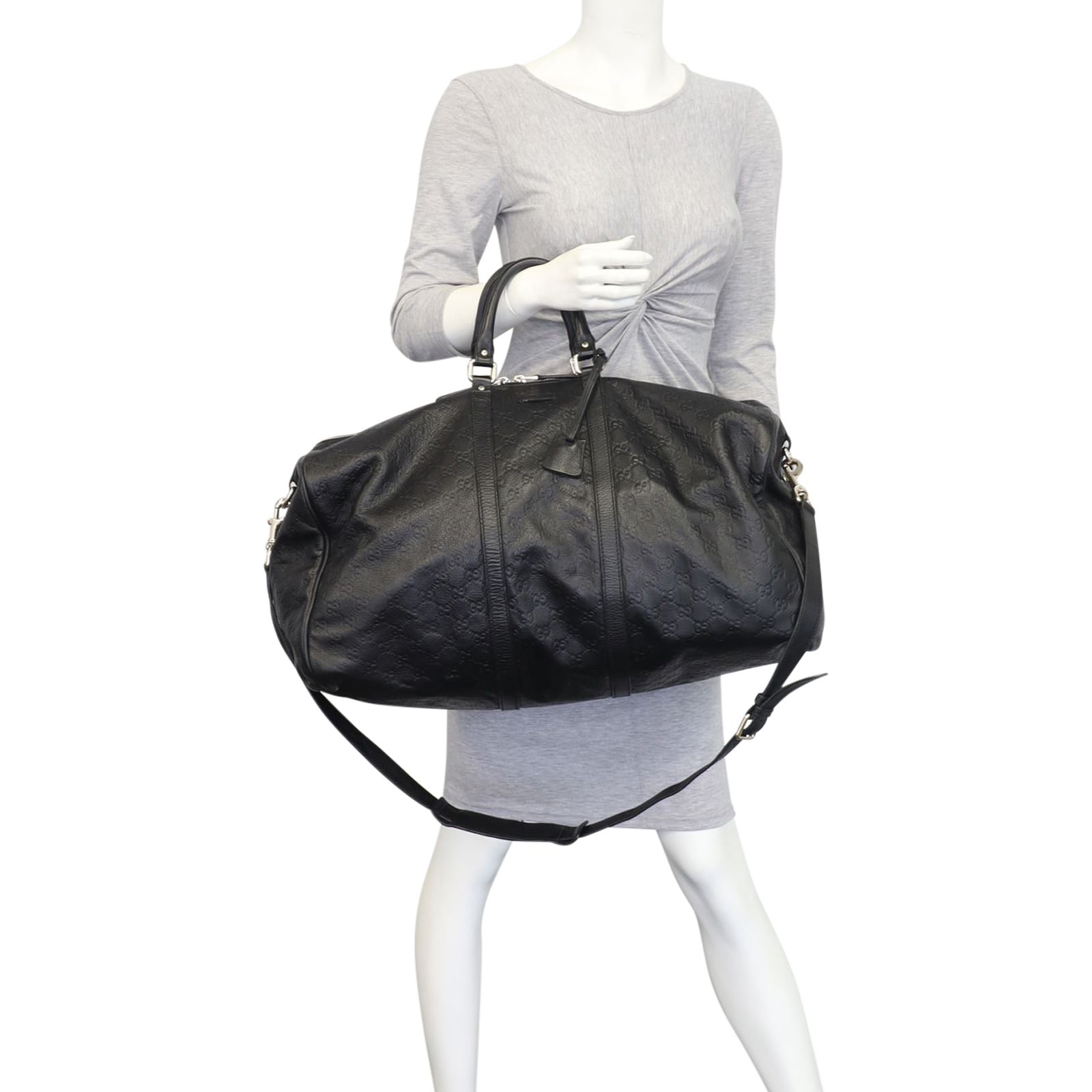 Gucci signature leather duffle shop
