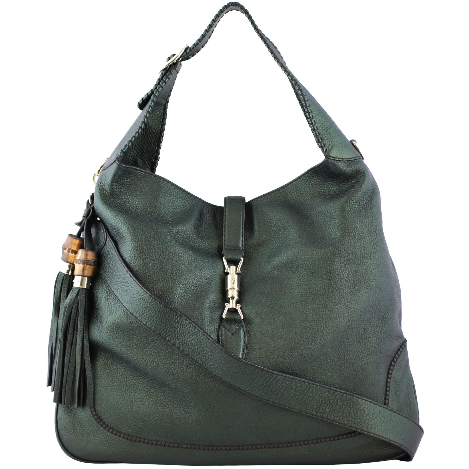 Gucci New Jackie Metallic Shoulder Bag Large