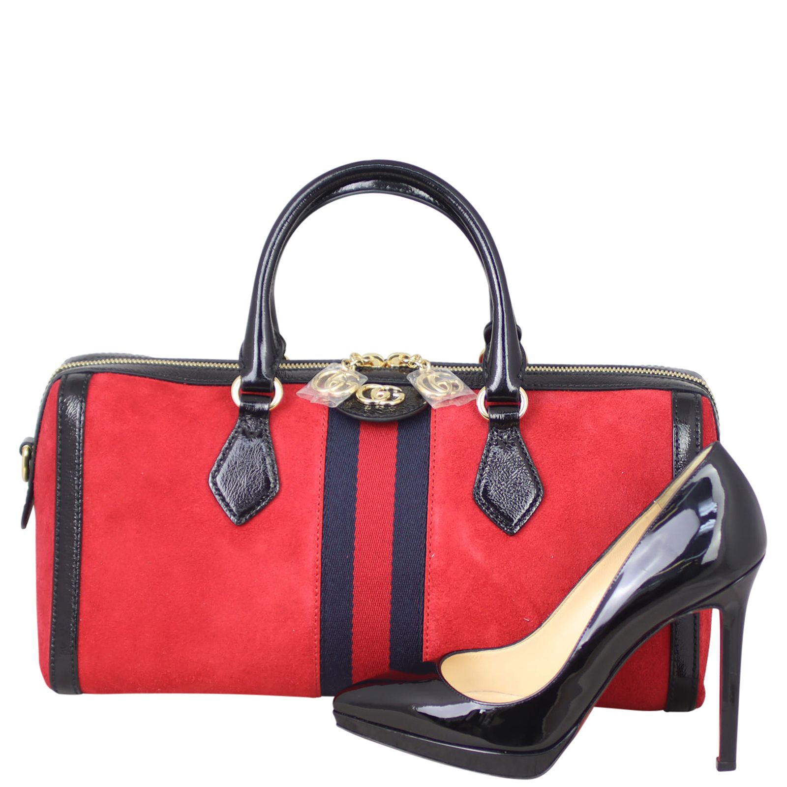 Gucci suede bag sales