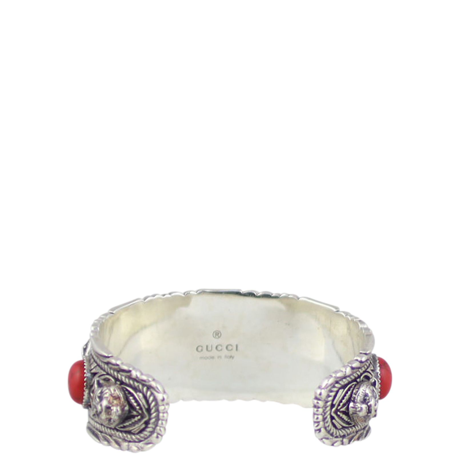 Gucci silver feline head bracelet online