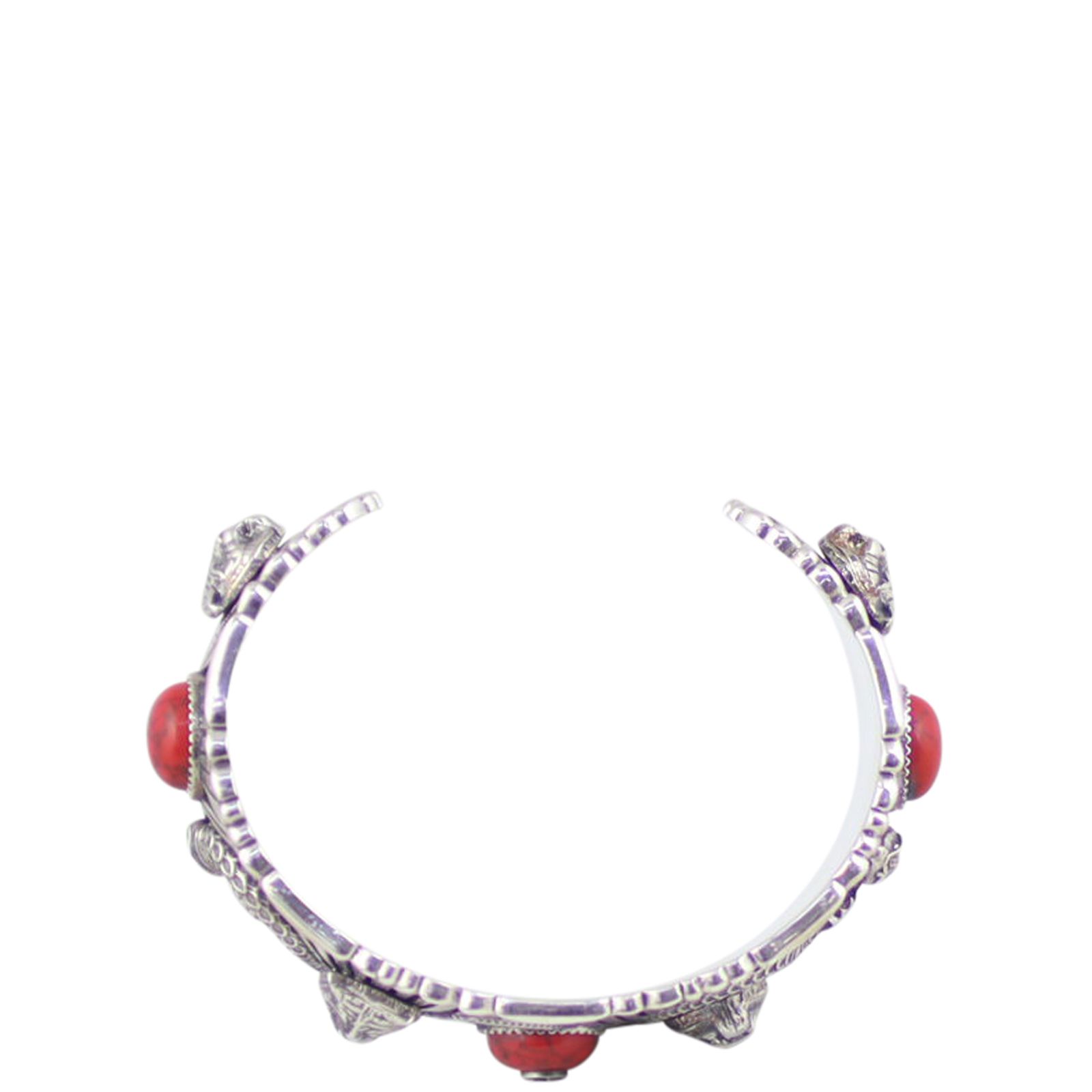 Gucci Sterling Silver Garden Cuff Bracelet