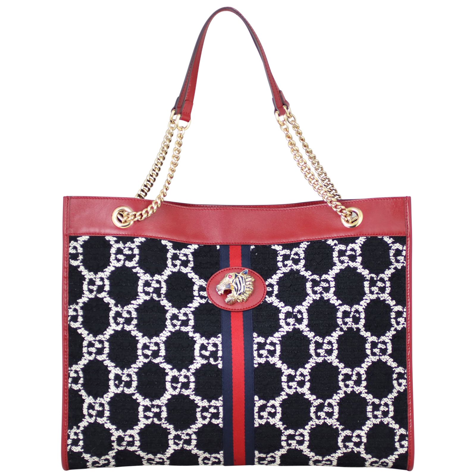 Gucci Tweed Rajah Large Tote