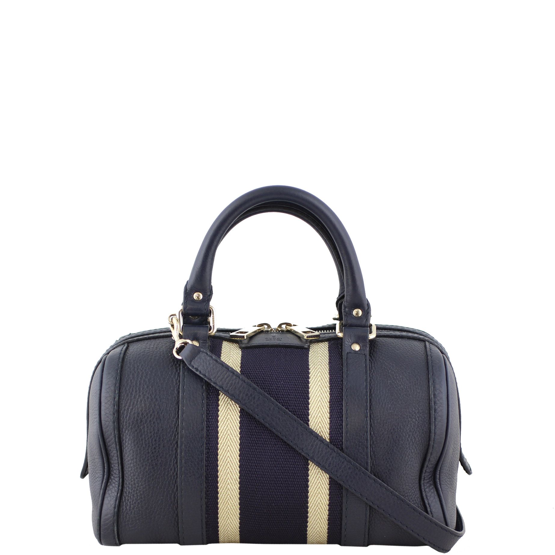 Gucci Vintage Web Boston Bag Small