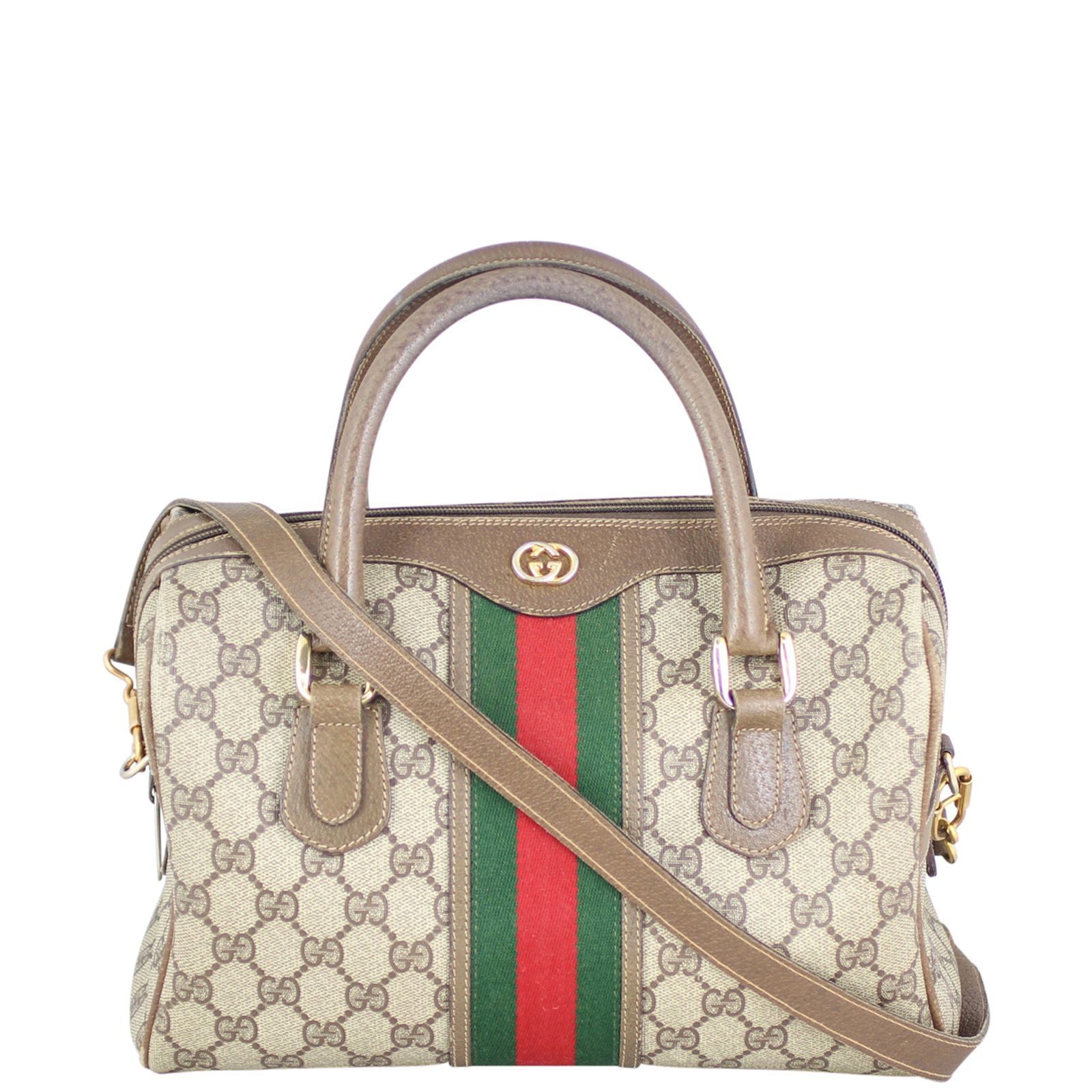 Gucci Vintage Web Bowling Bag
