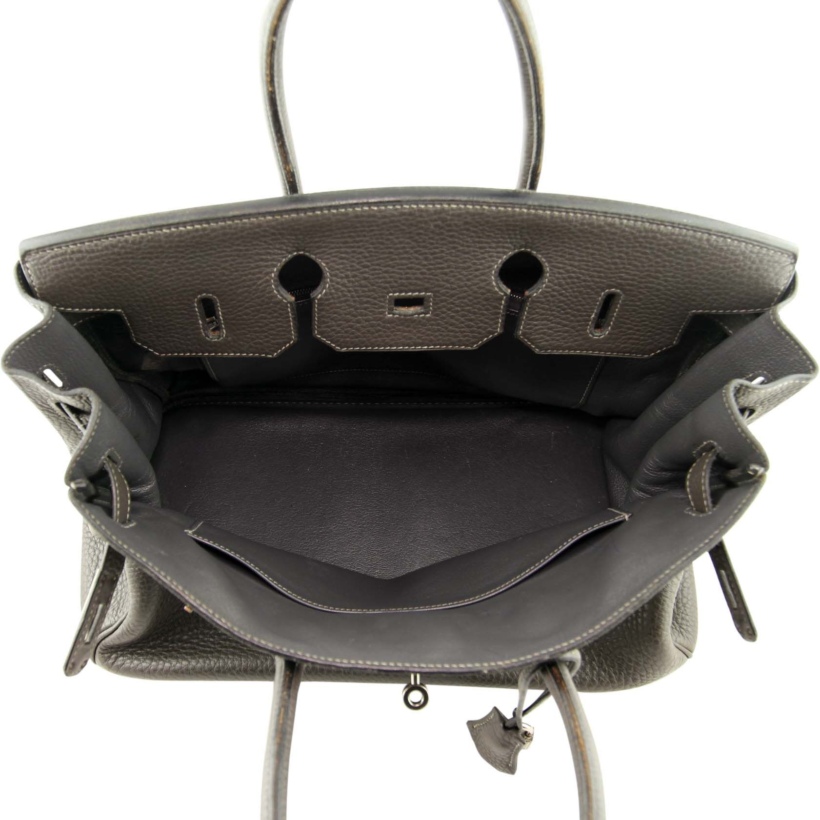 Hermes birkin graphite top