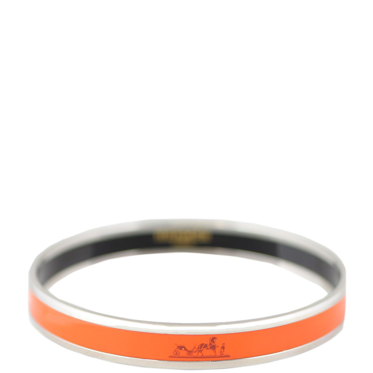 Hermes Caleche Narrow Bangle 65