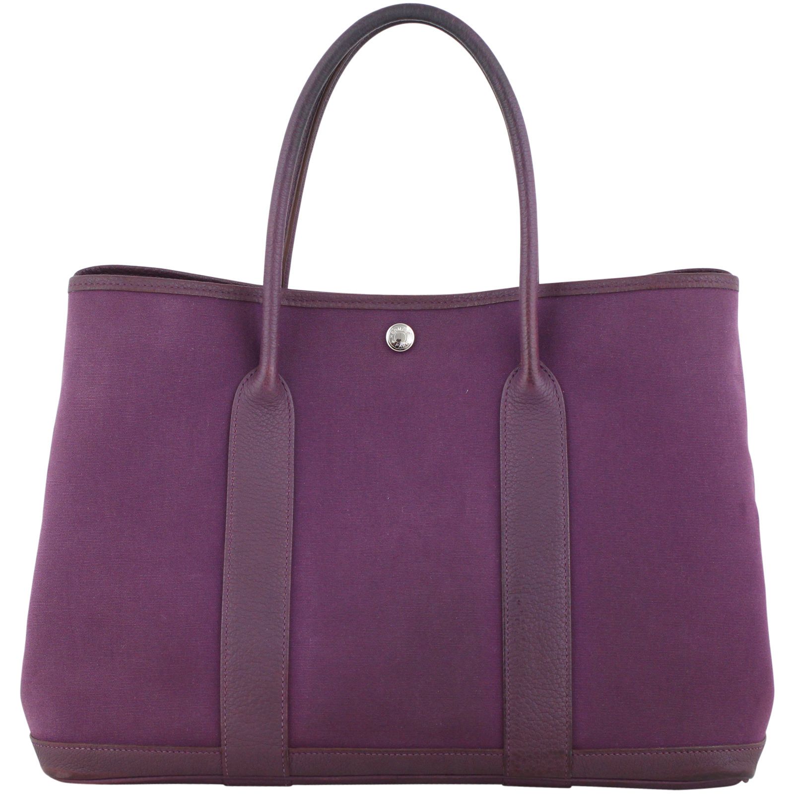 Hermes Garden Party 36 Bag Officier Canvas