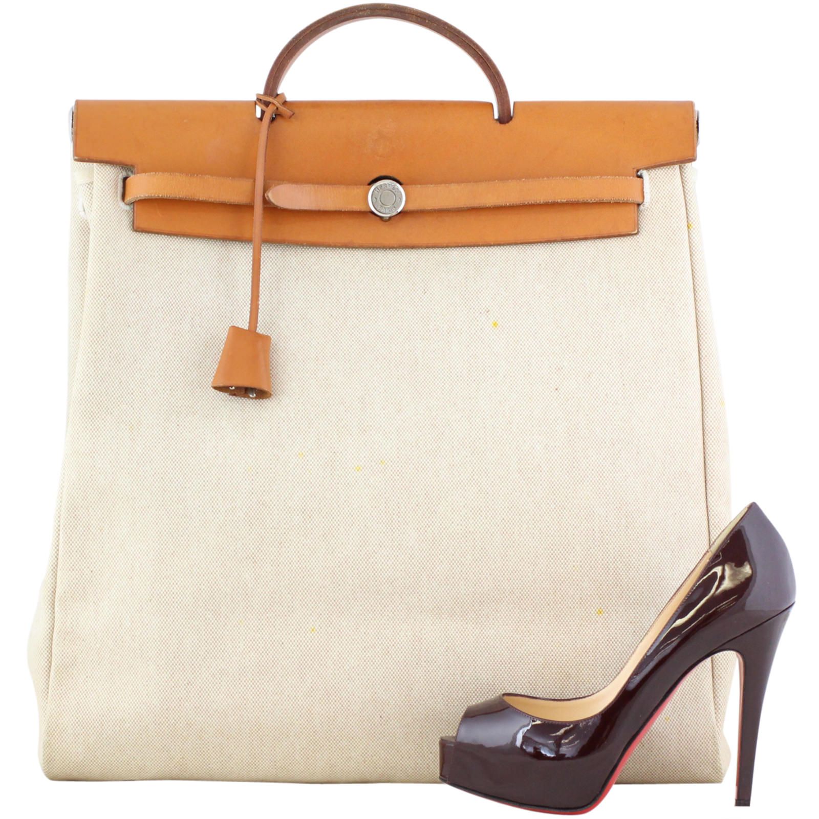 Hermes toile vache calfskin herbag clearance