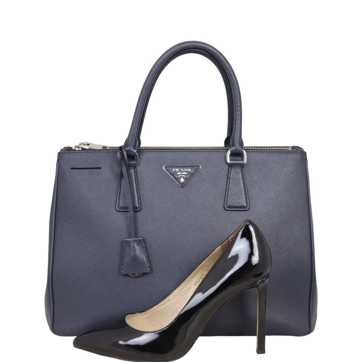 Prada double hot sale zip tote