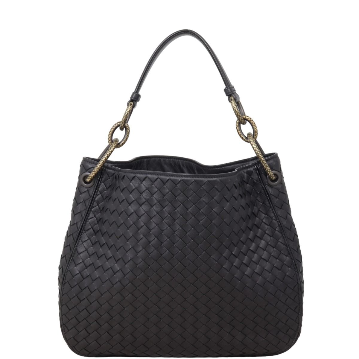 Bottega veneta small loop intrecciato woven hobo bag on sale
