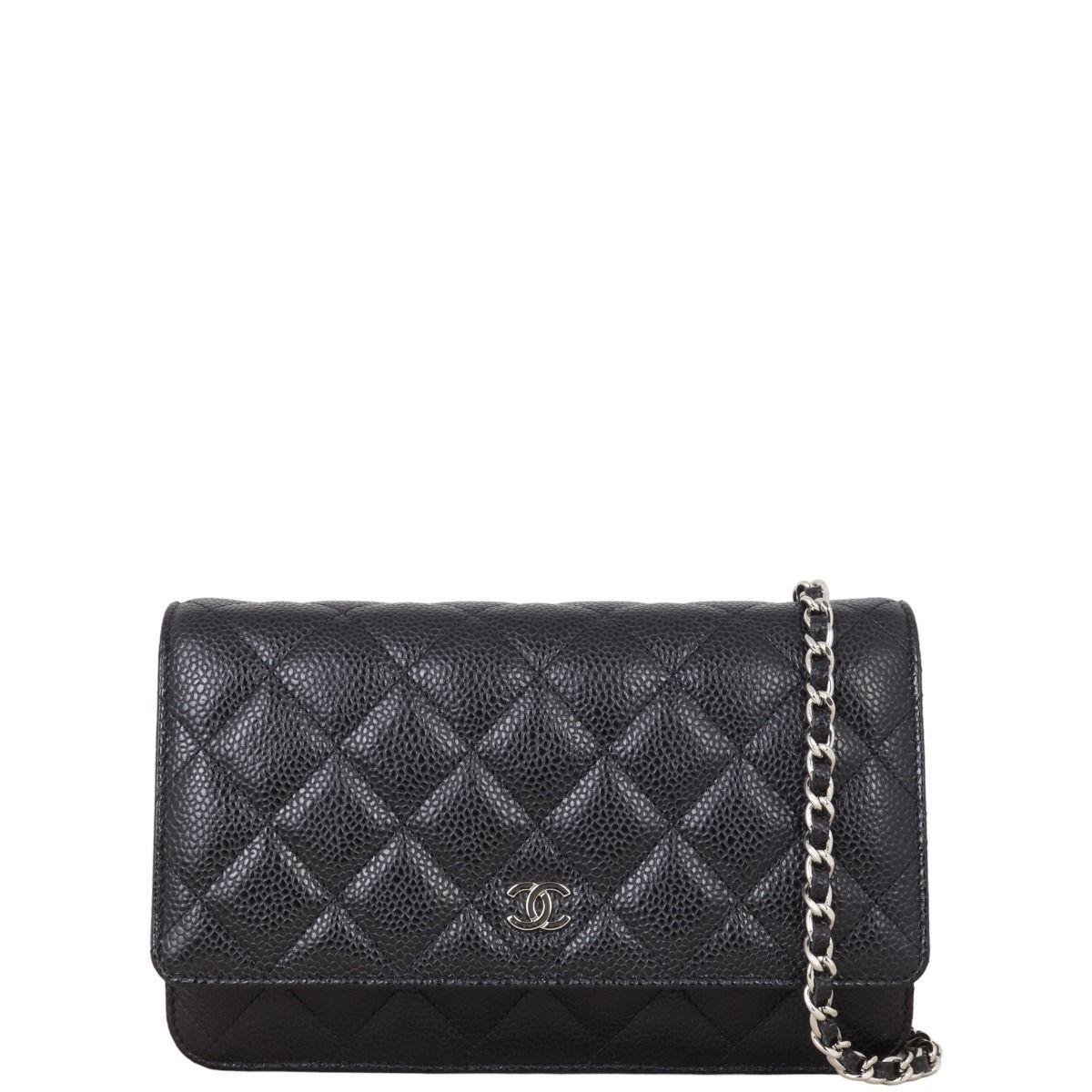 Chanel caviar wallet on chain clearance