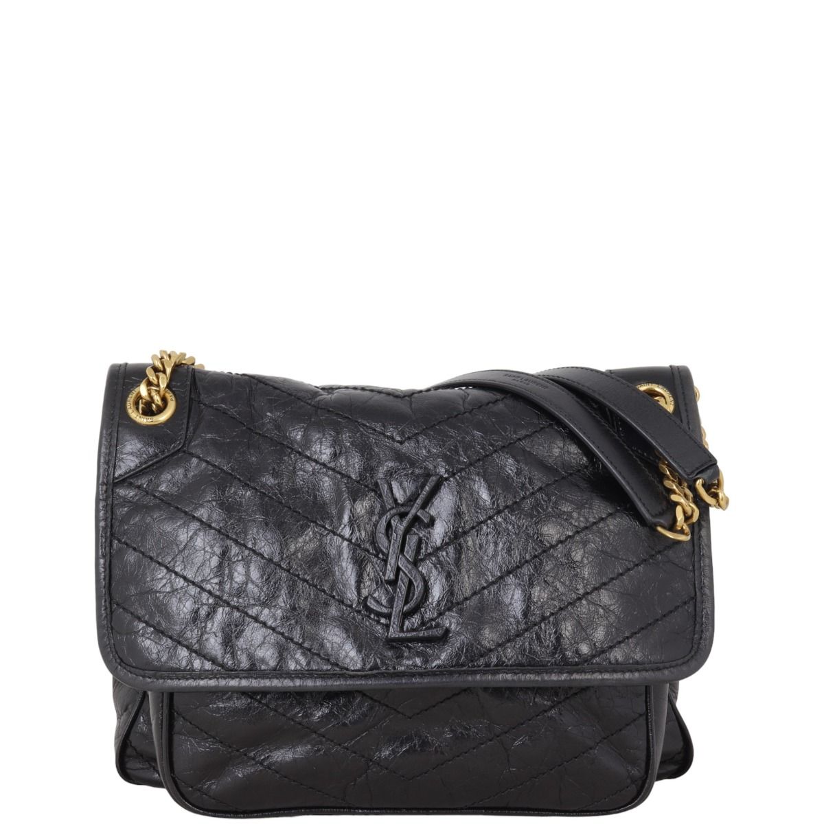 Medium niki monogram leather bag shop