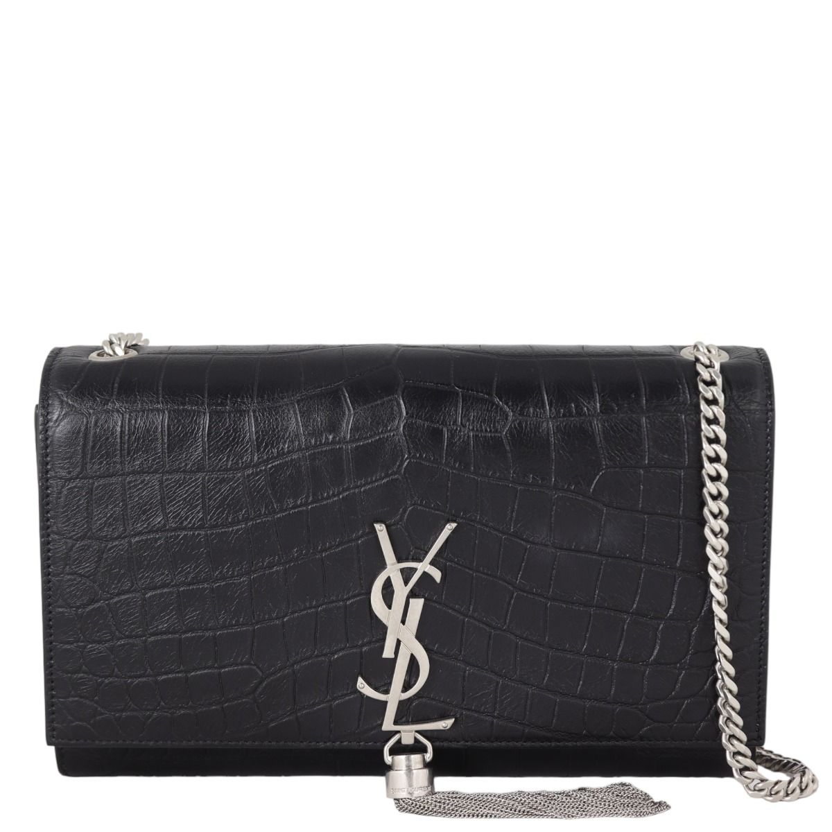 Ysl kate tassel bag croc 2025