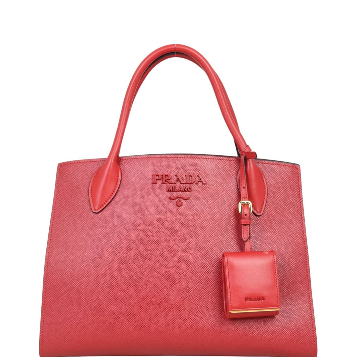 Prada saffiano red sale