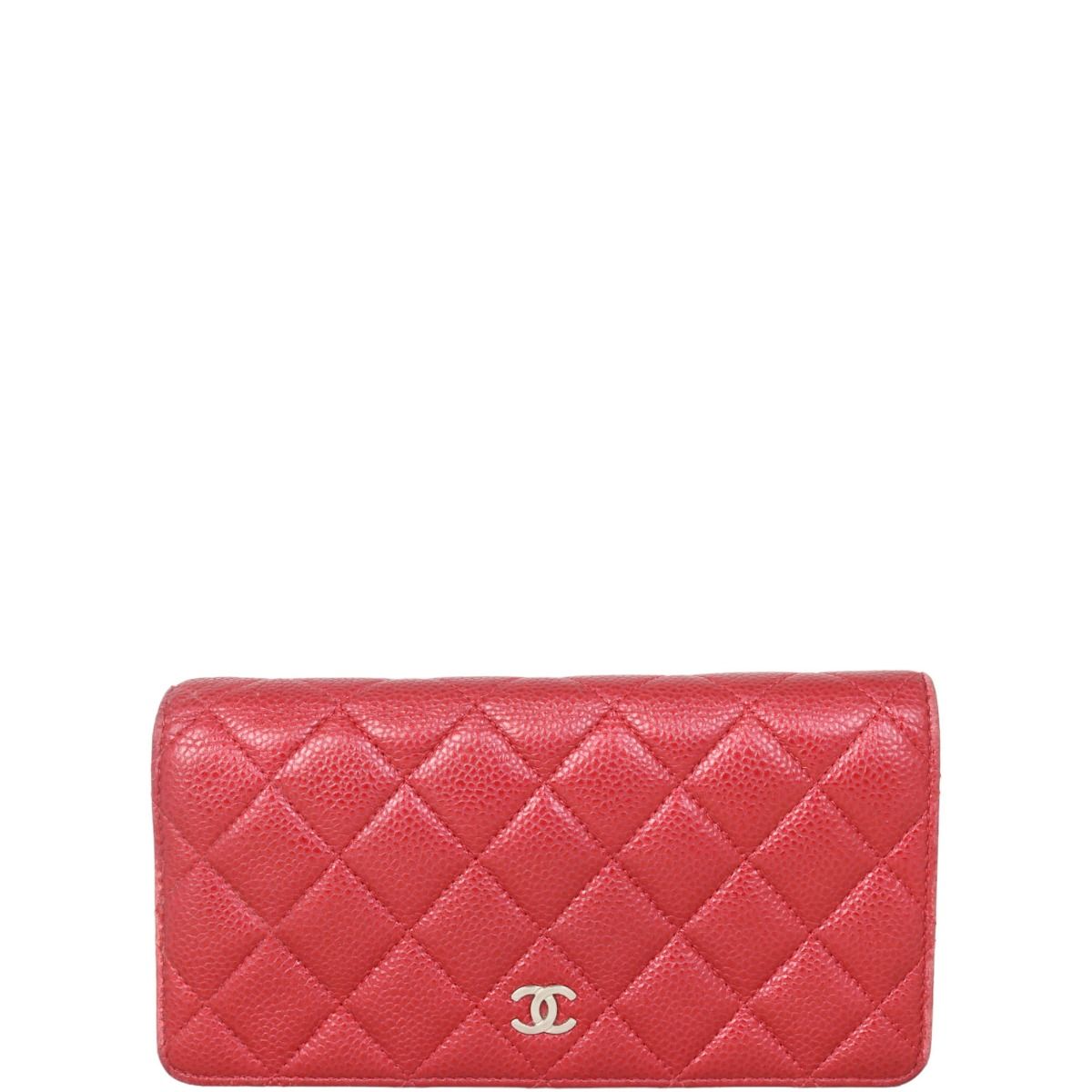Red chanel wallet sales