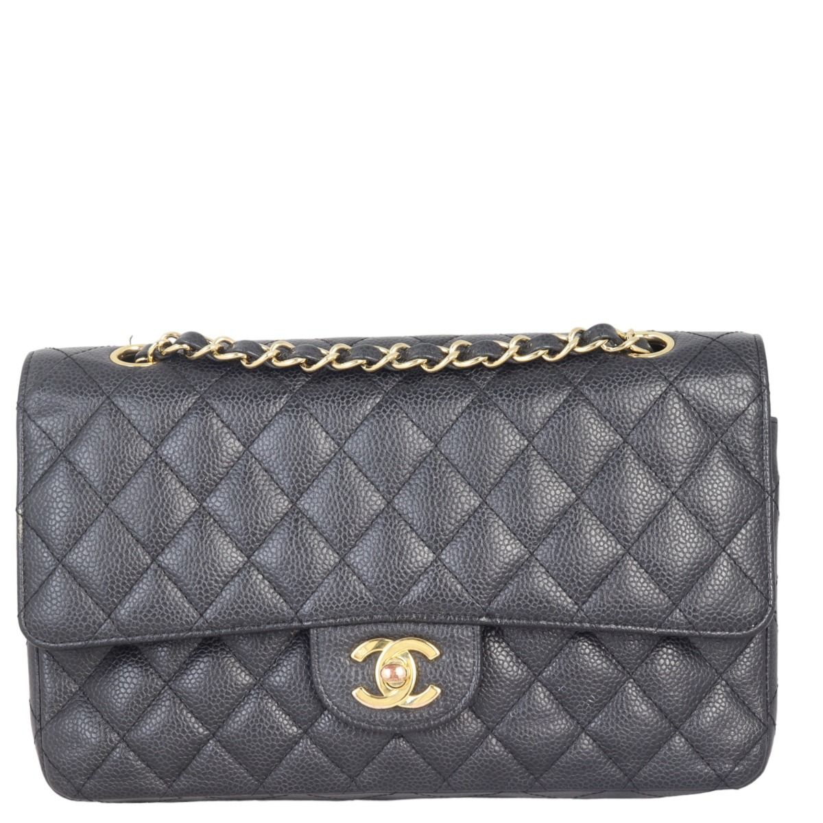 Chanel Classic Double Flap Medium Black 12 Series