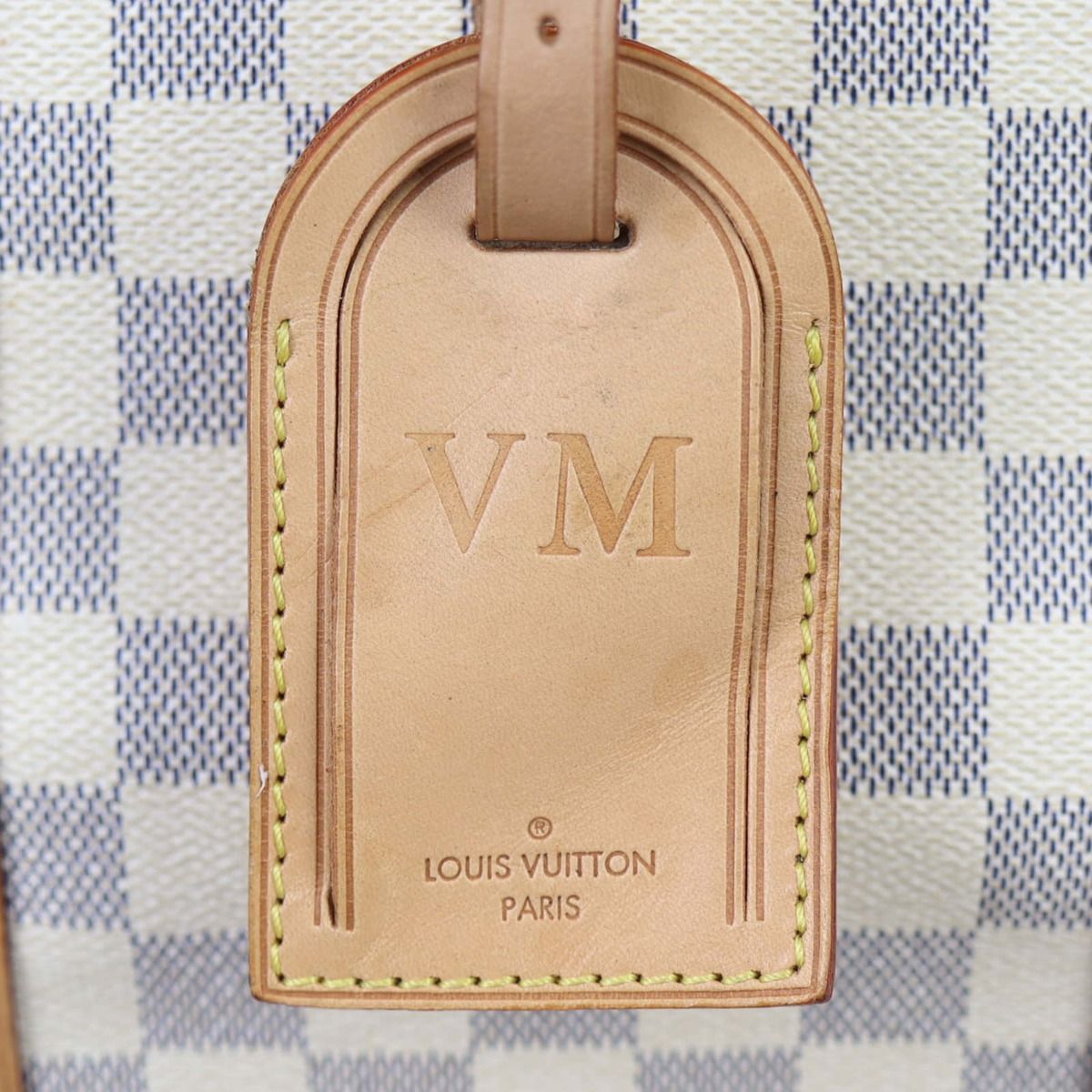 Louis Vuitton Keepall BANDOULIÈRE 55 Damier Azur at 1stDibs