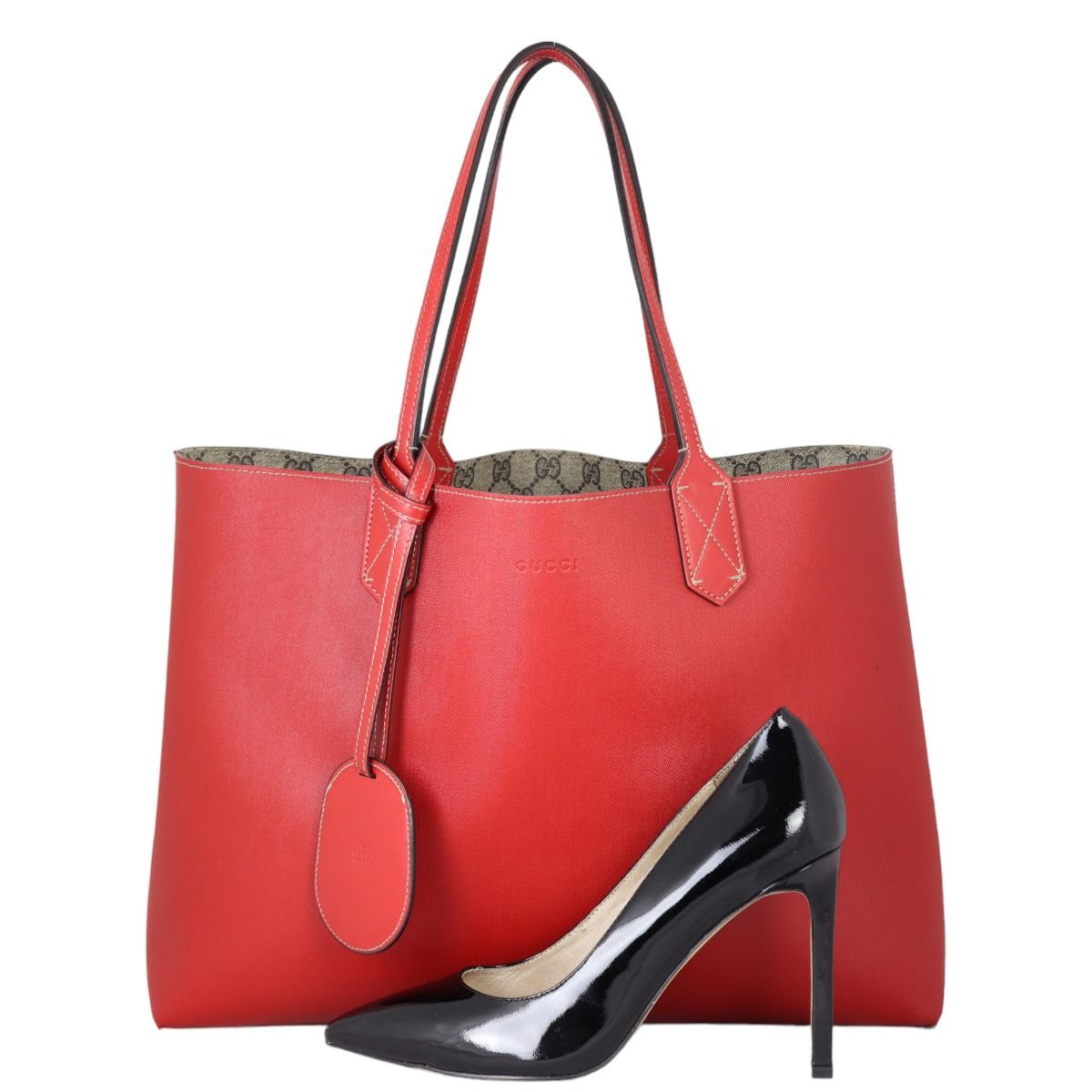 Gucci red reversible tote online