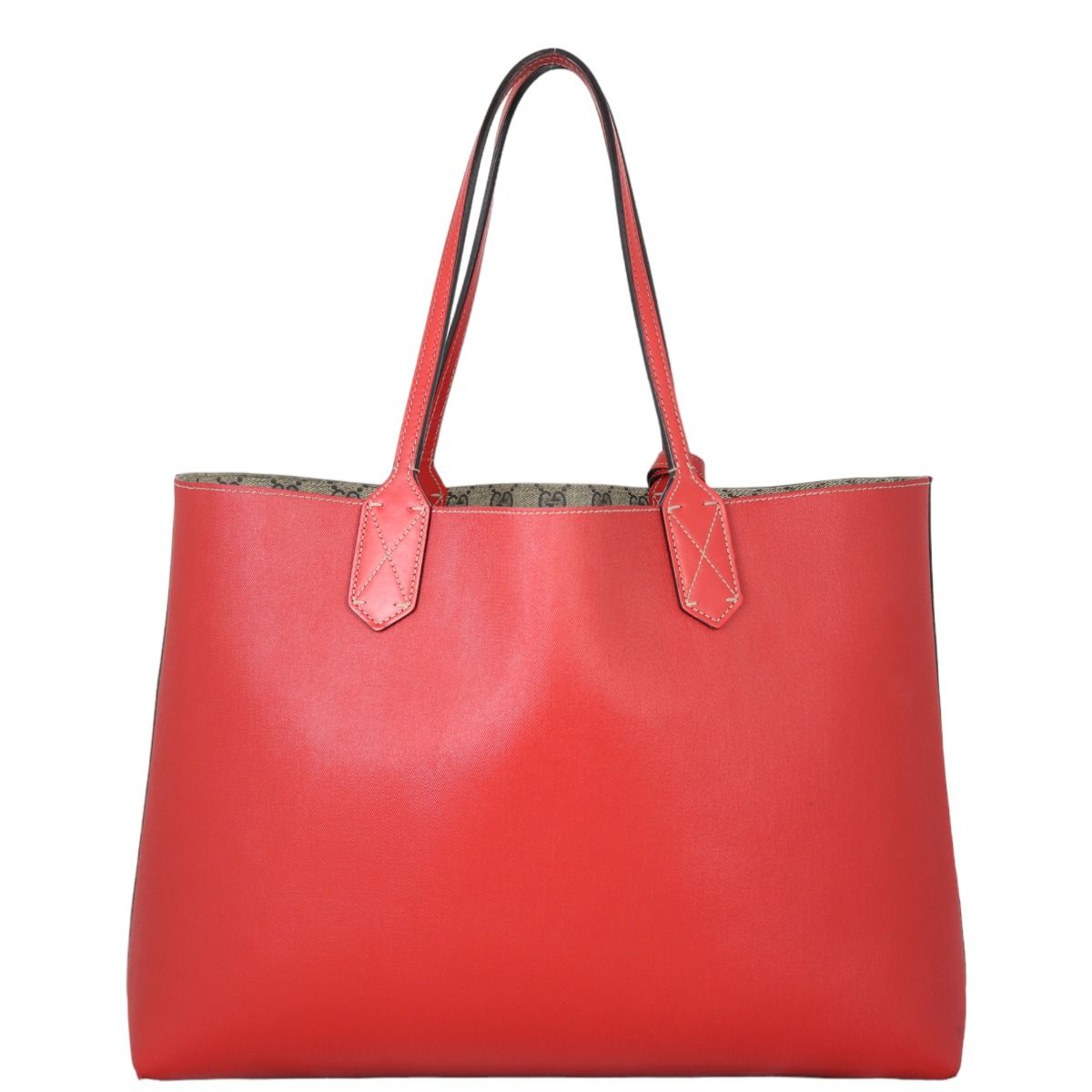 Gucci red reversible tote new arrivals