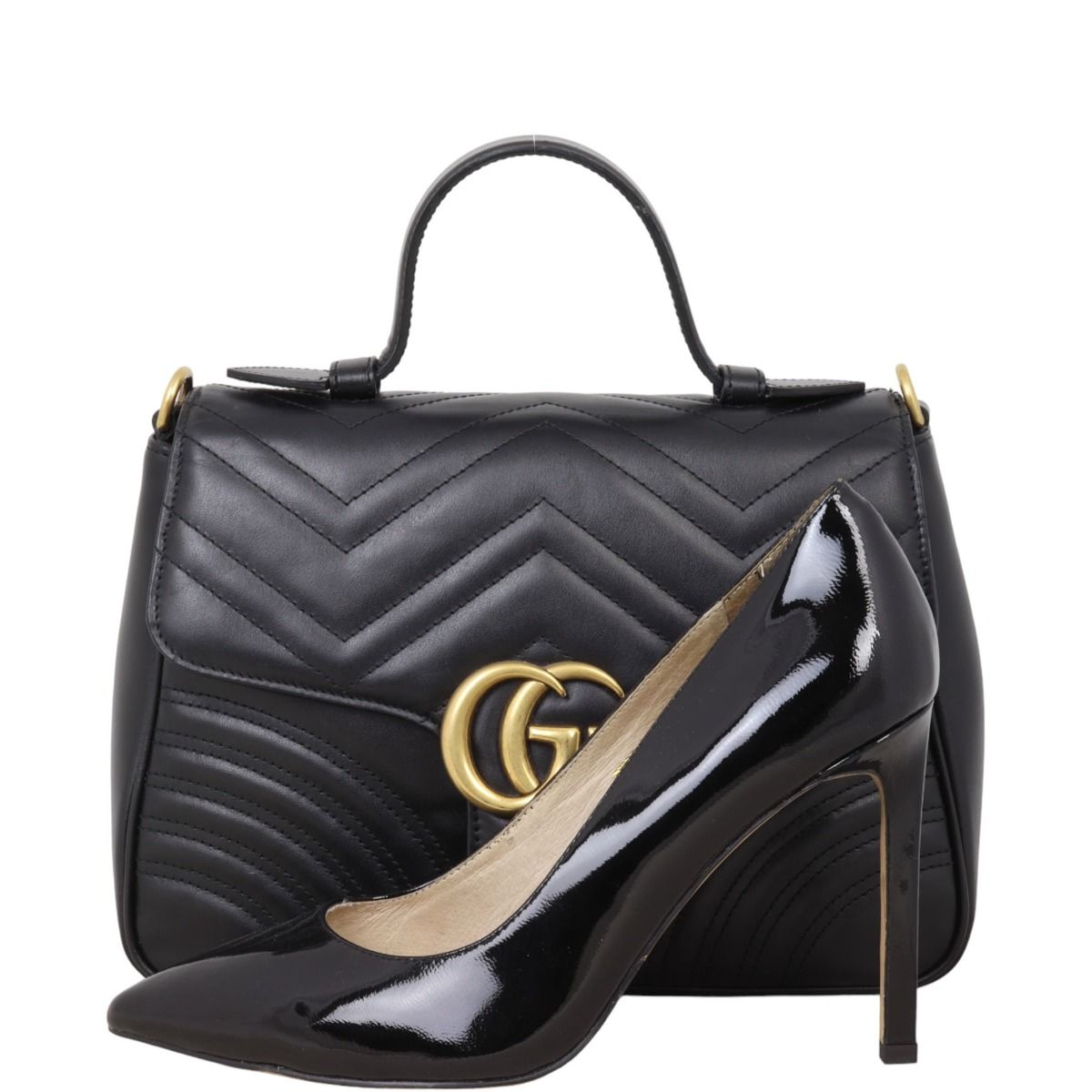 Gg marmont matelassé top handle bag discount