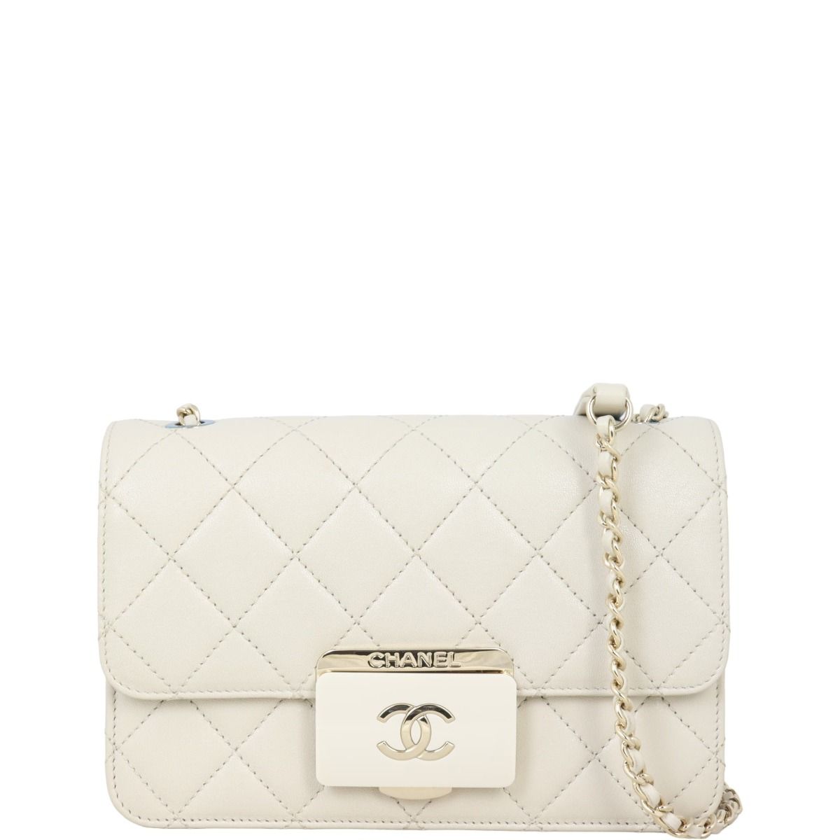 Chanel Beauty Lock Flap Bag Small Stone