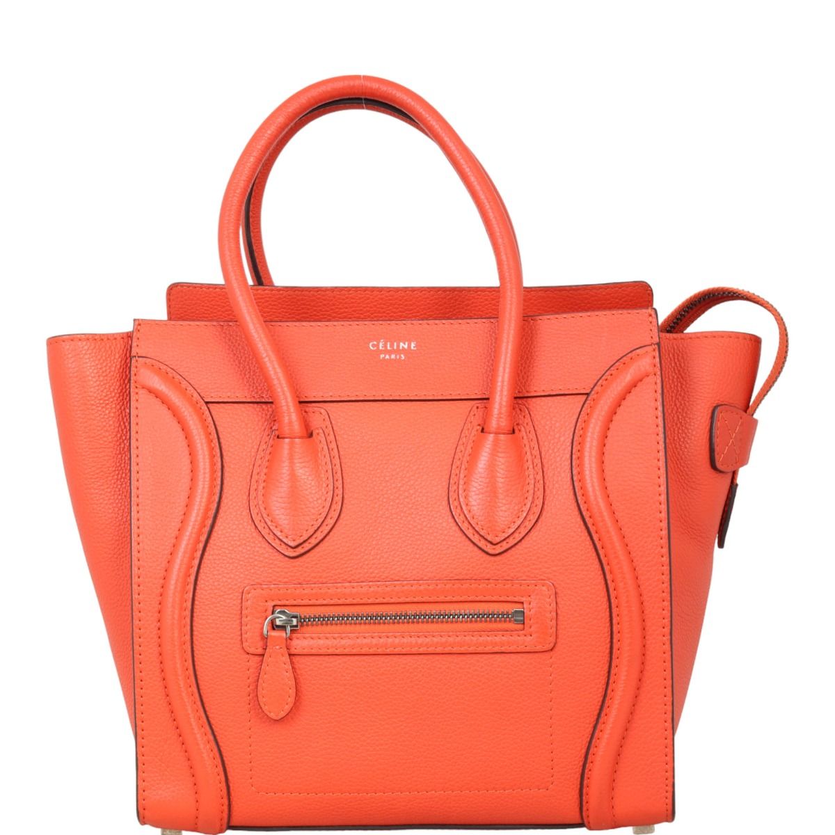 Celine micro luggage red shop