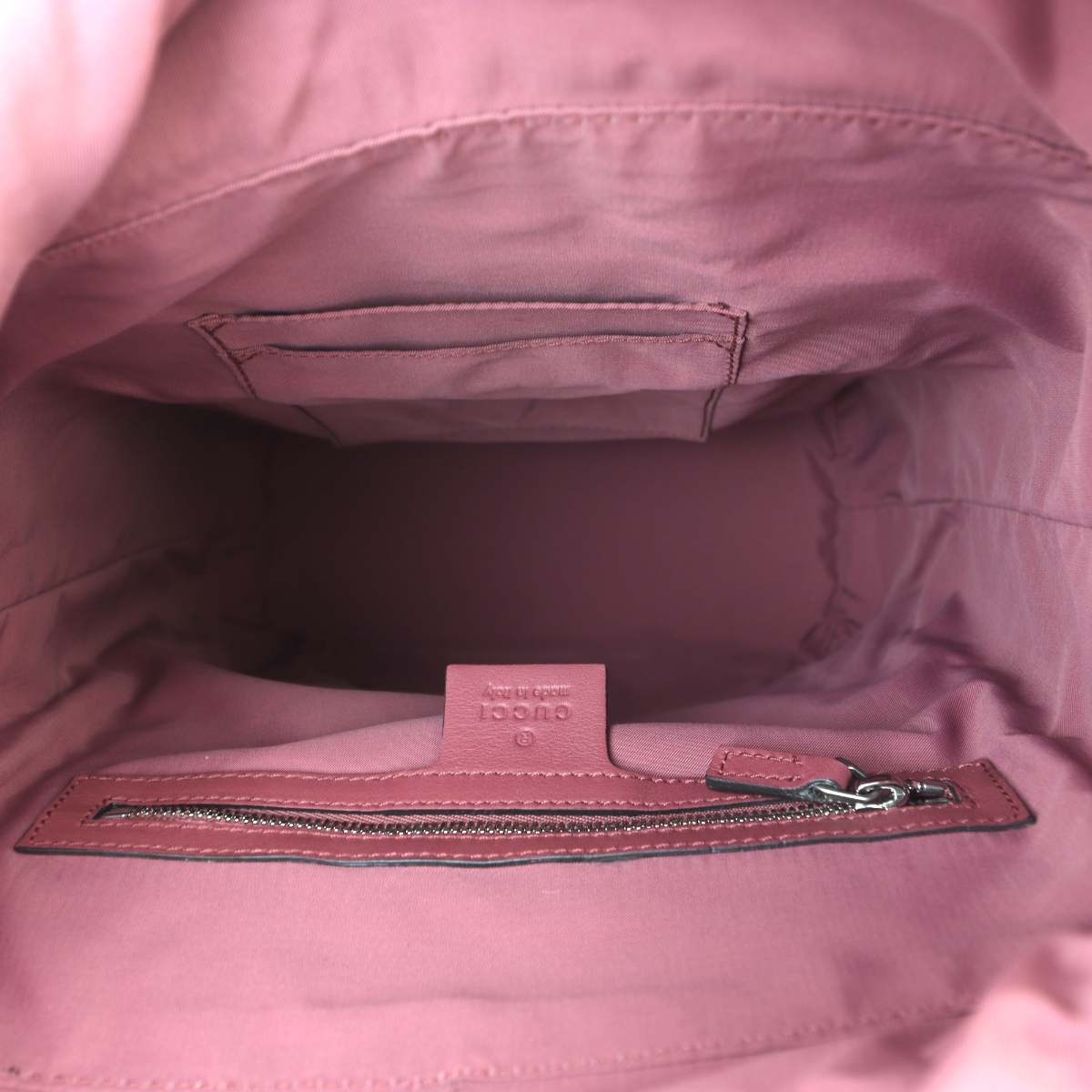 Purple gucci backpack top