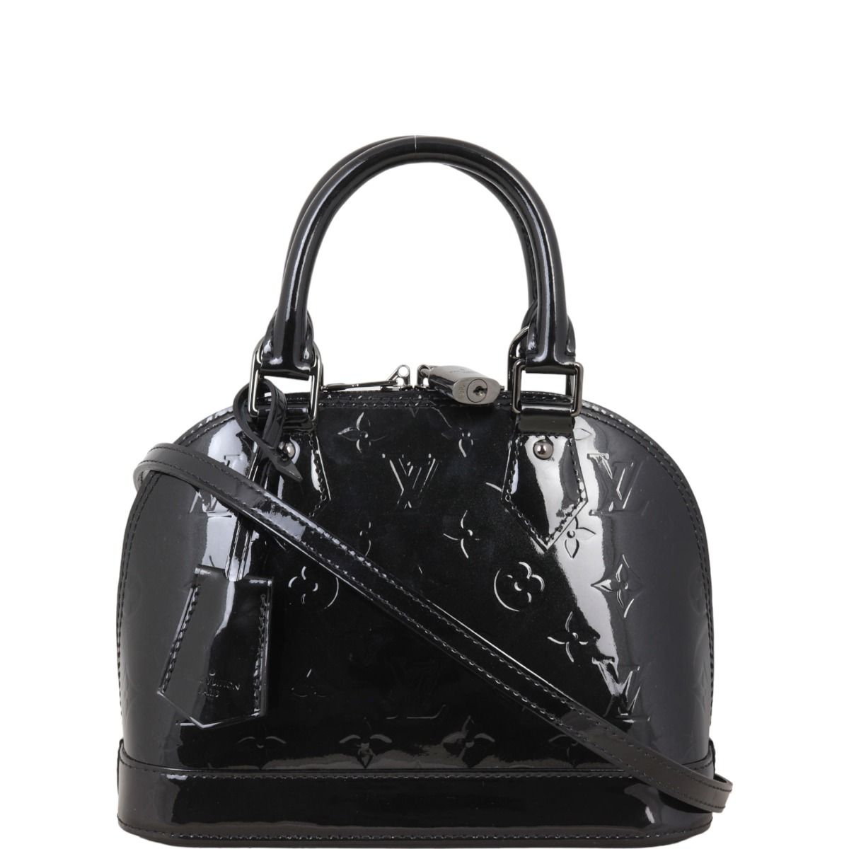 Louis vuitton black shiny purse best sale