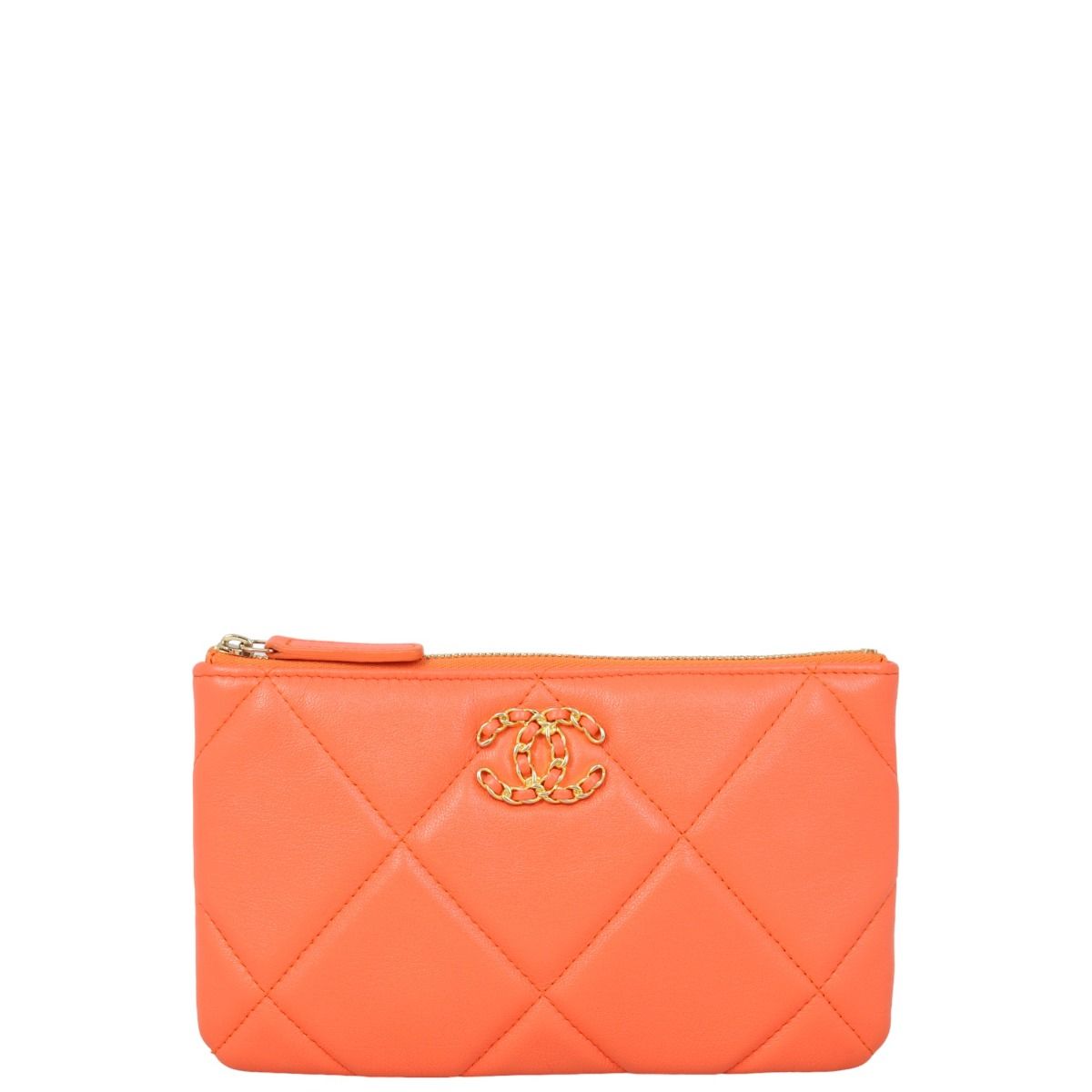 Chanel 19 O Case Small Orange