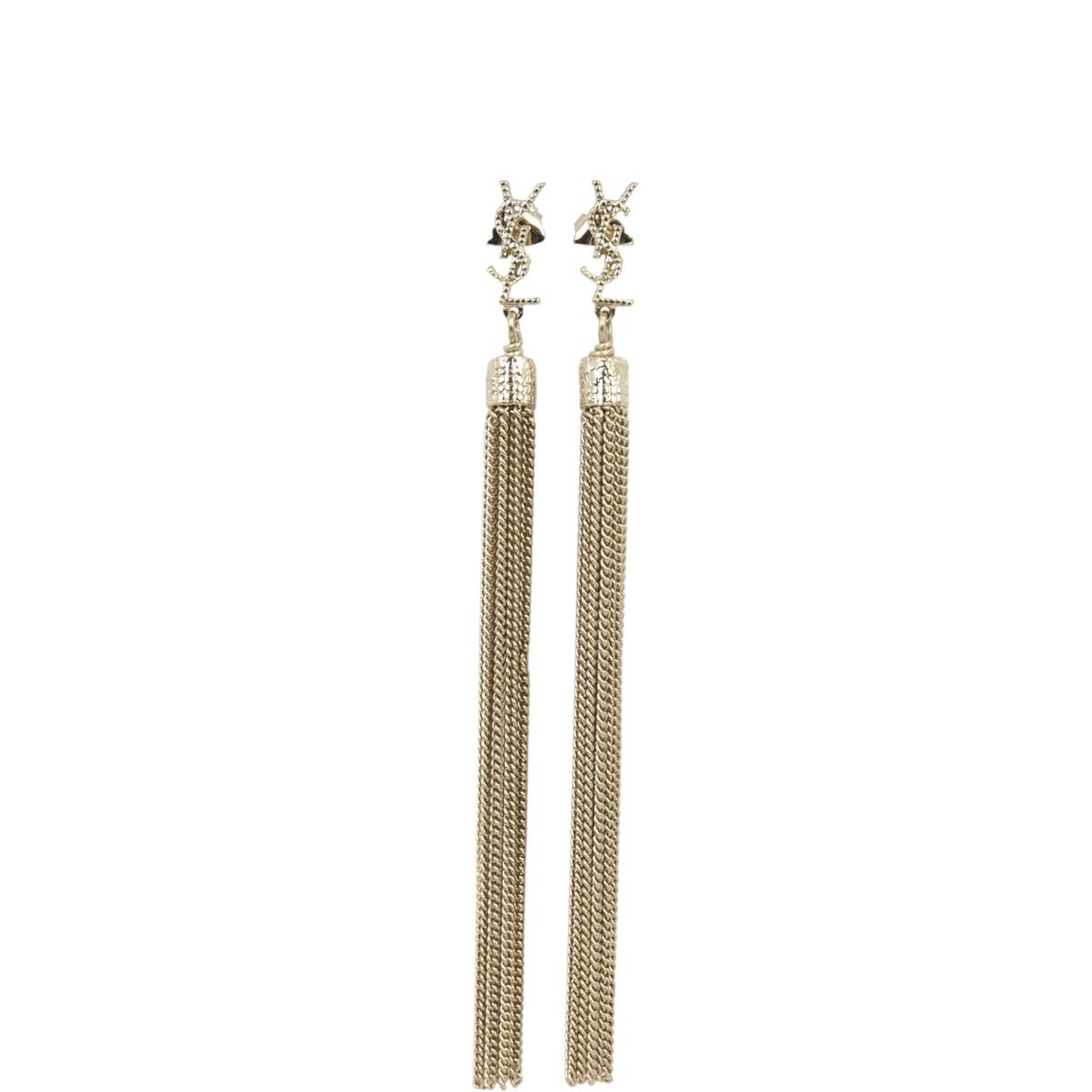 Saint laurent best sale tassel earrings
