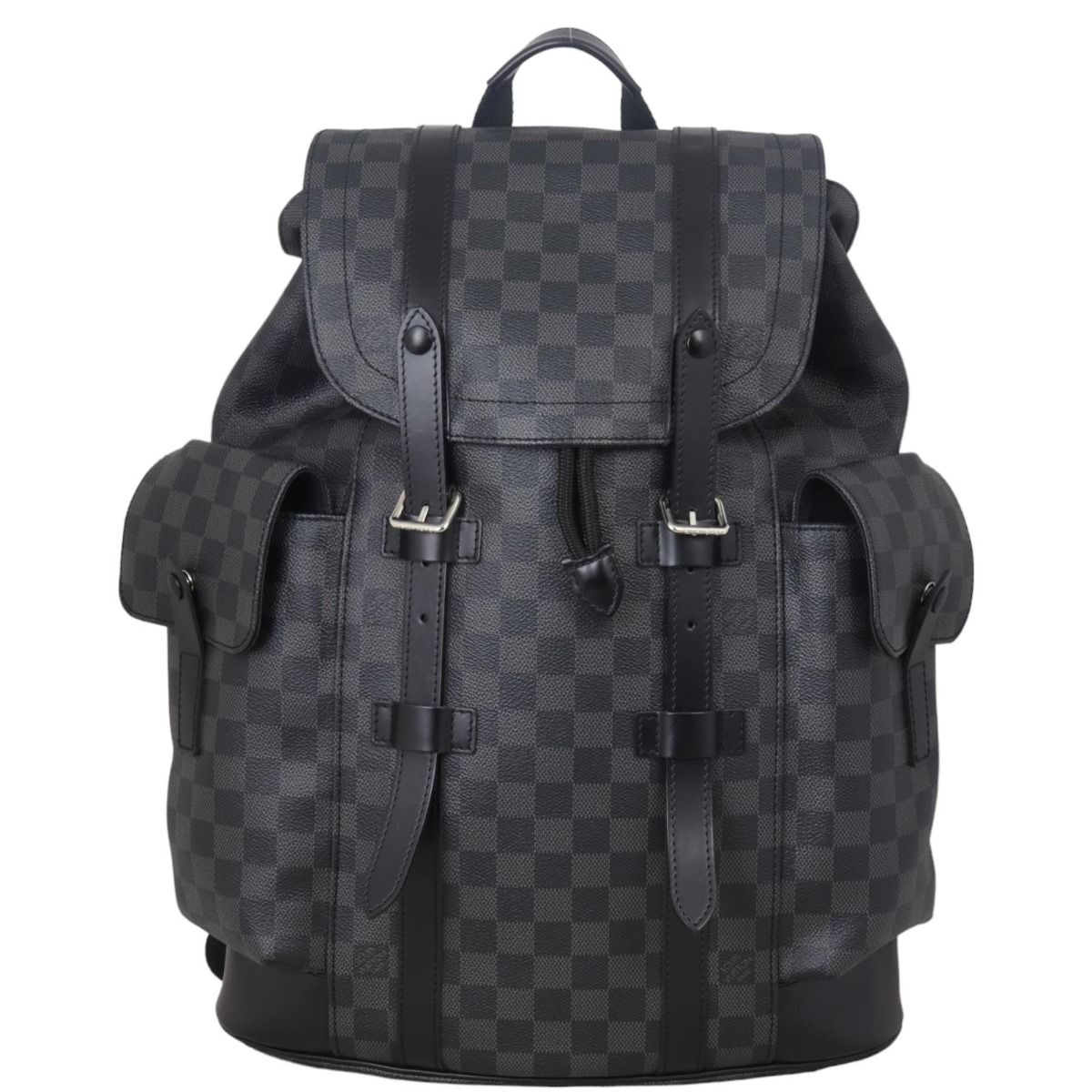 Louis vuitton black checkered backpack clearance