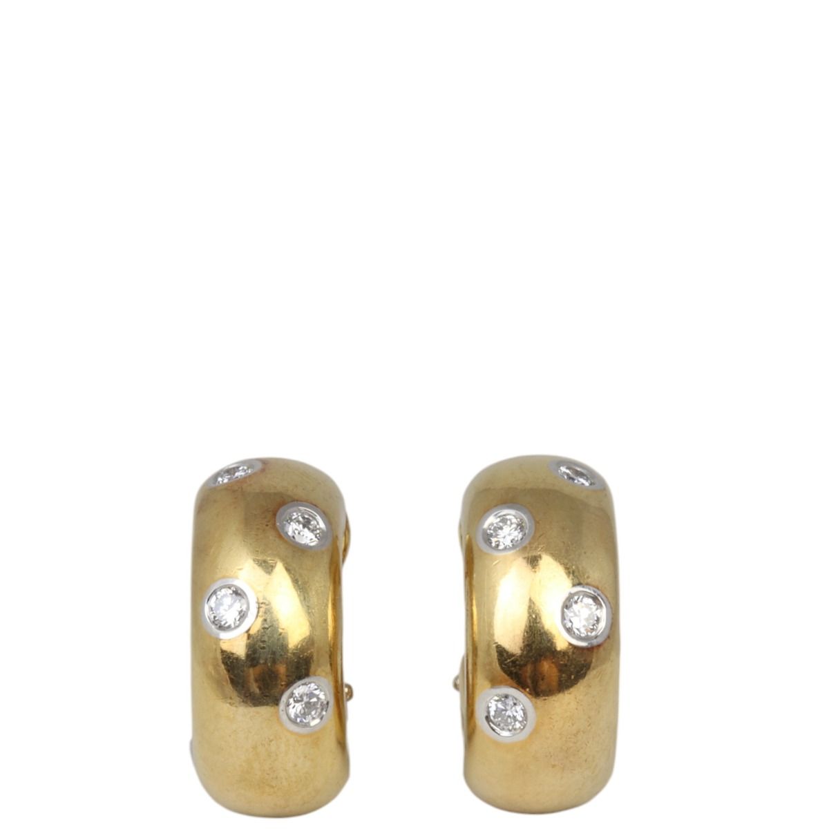 Tiffany Co. Etoile 18k Yellow Gold Diamond Earrings