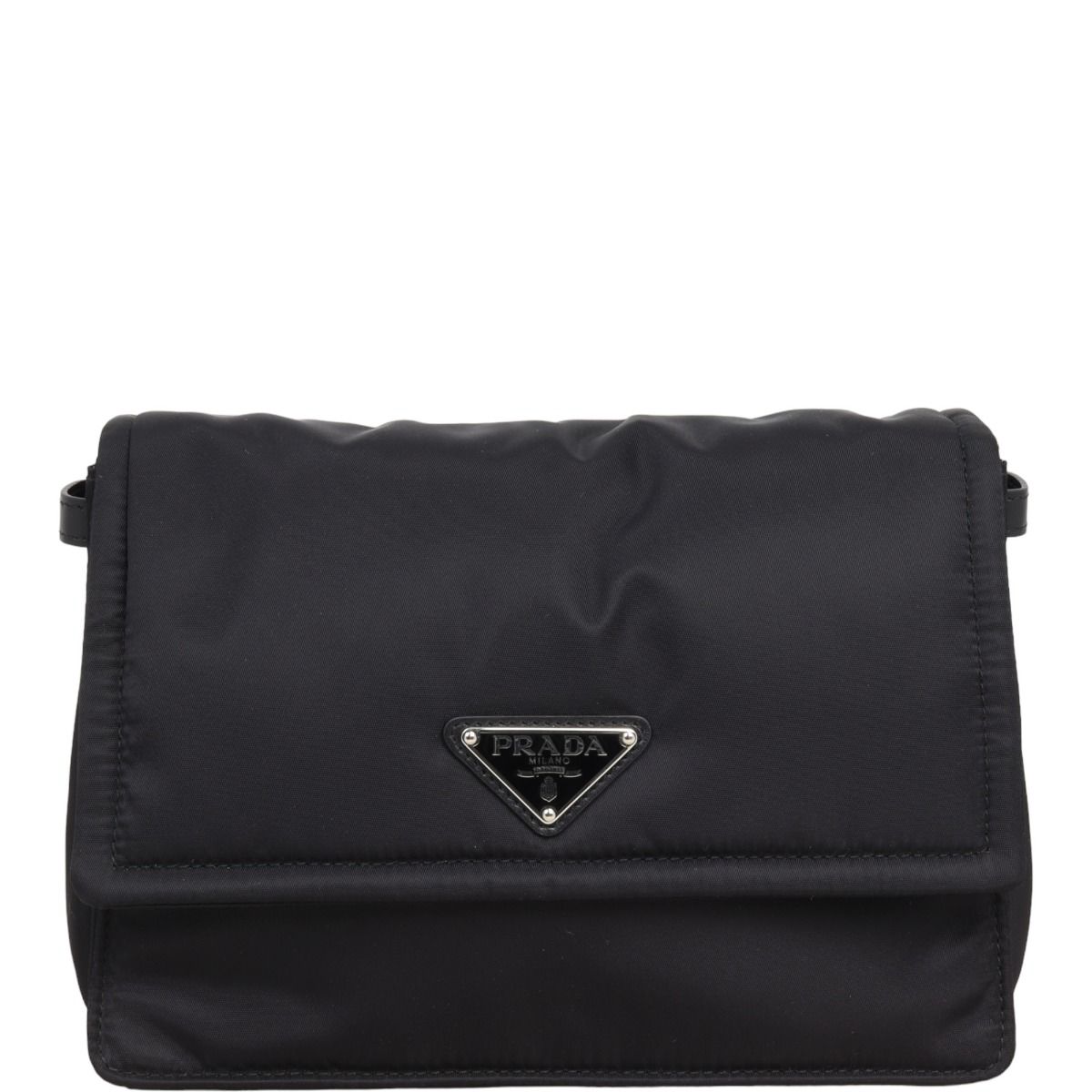 Prada padded nylon clutch top